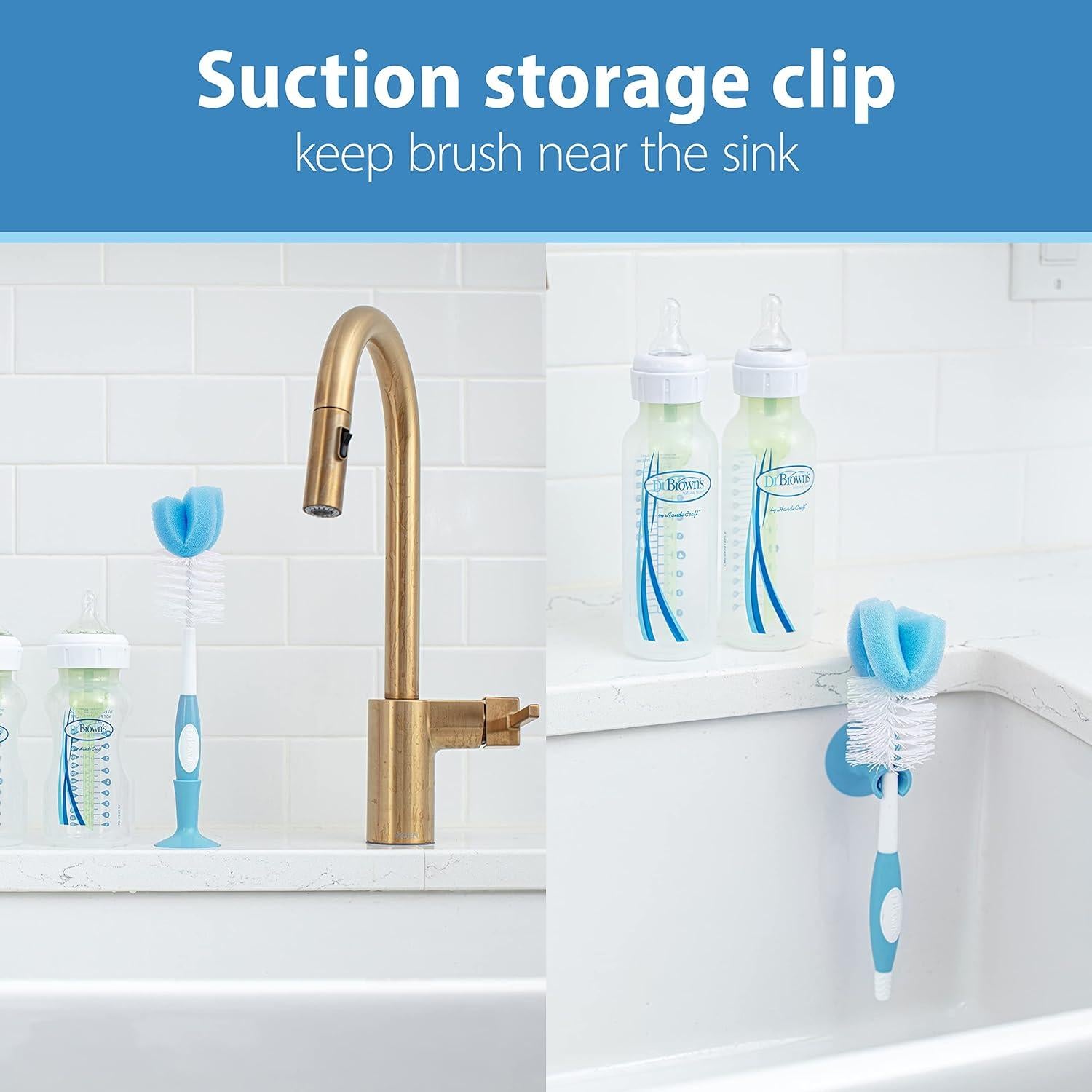 Cepillo de Biberón Reutilizable Dr. Brown's Azul 1-Pack