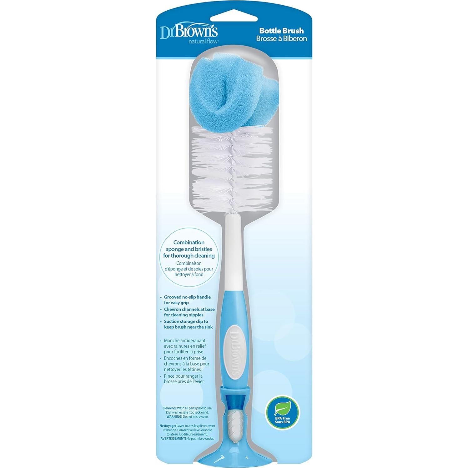 Cepillo de Biberón Reutilizable Dr. Brown's Azul 1-Pack