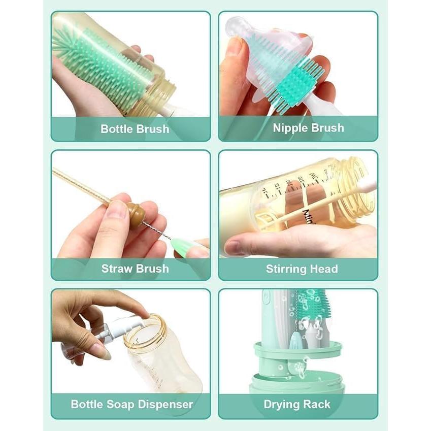 Limpiador Eléctrico de Botellas Angeland Verde 1200mAh