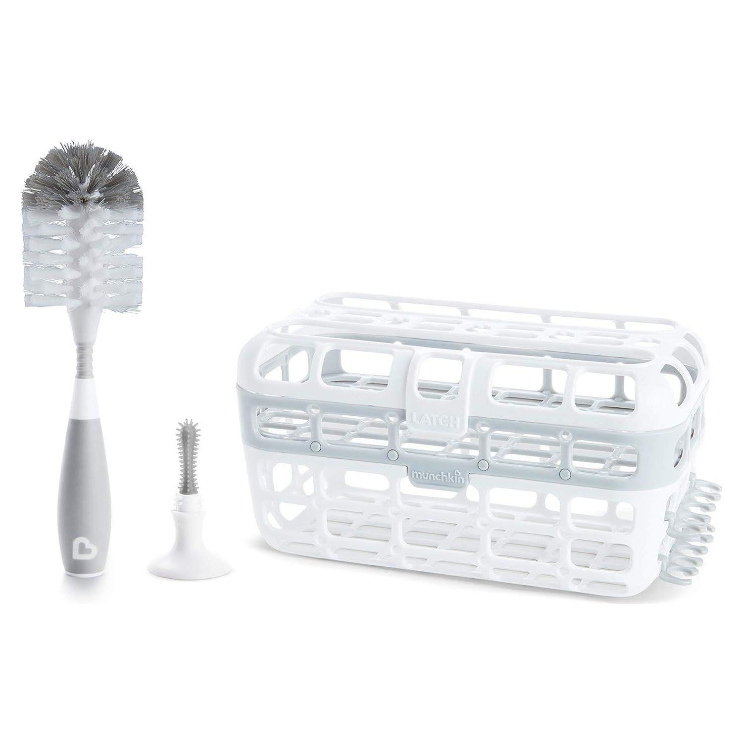 Set de limpieza Munchkin para biberones y accesorios - Gris