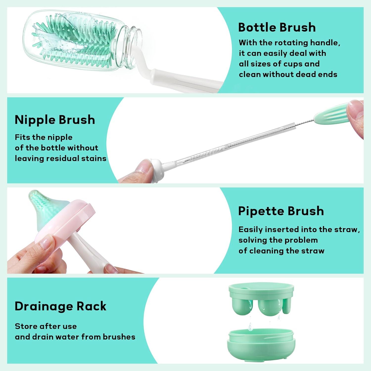 Juego de Limpiadores de Botellas GQIRIL con Esterilización UV