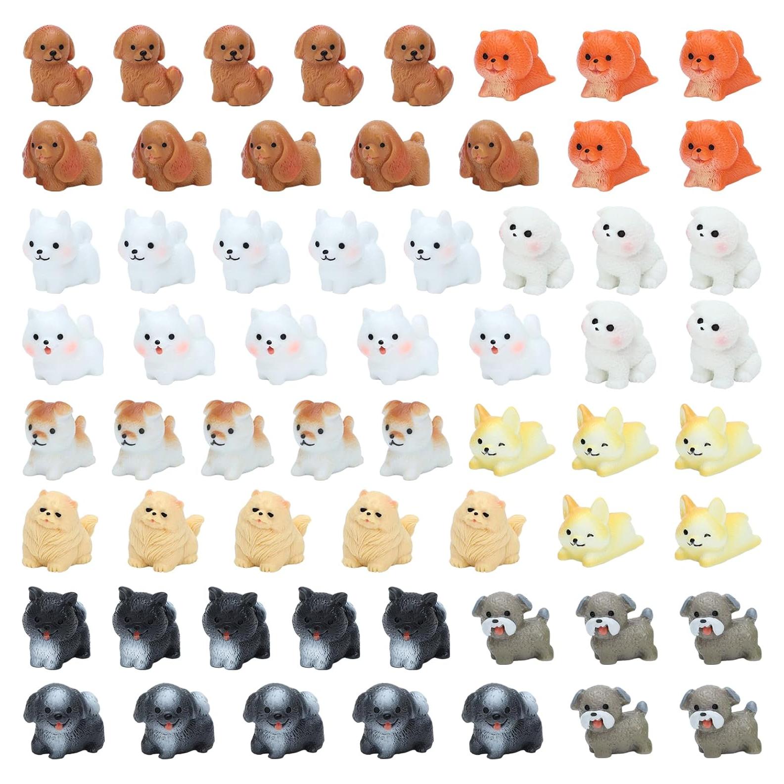 Juego de 60 Mini Figuras de Perros ONEST Detalles Realistas