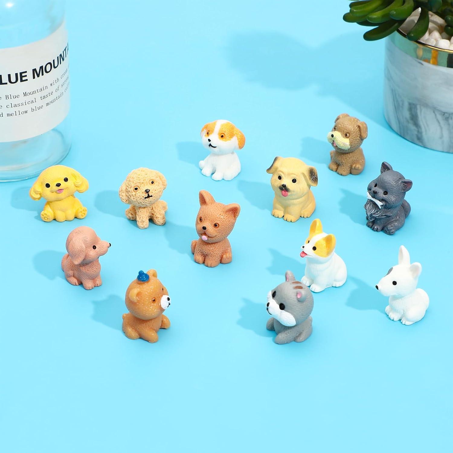 Juego de 24 Mini Figuras de Perros ONEST Detalladas 2-5 cm