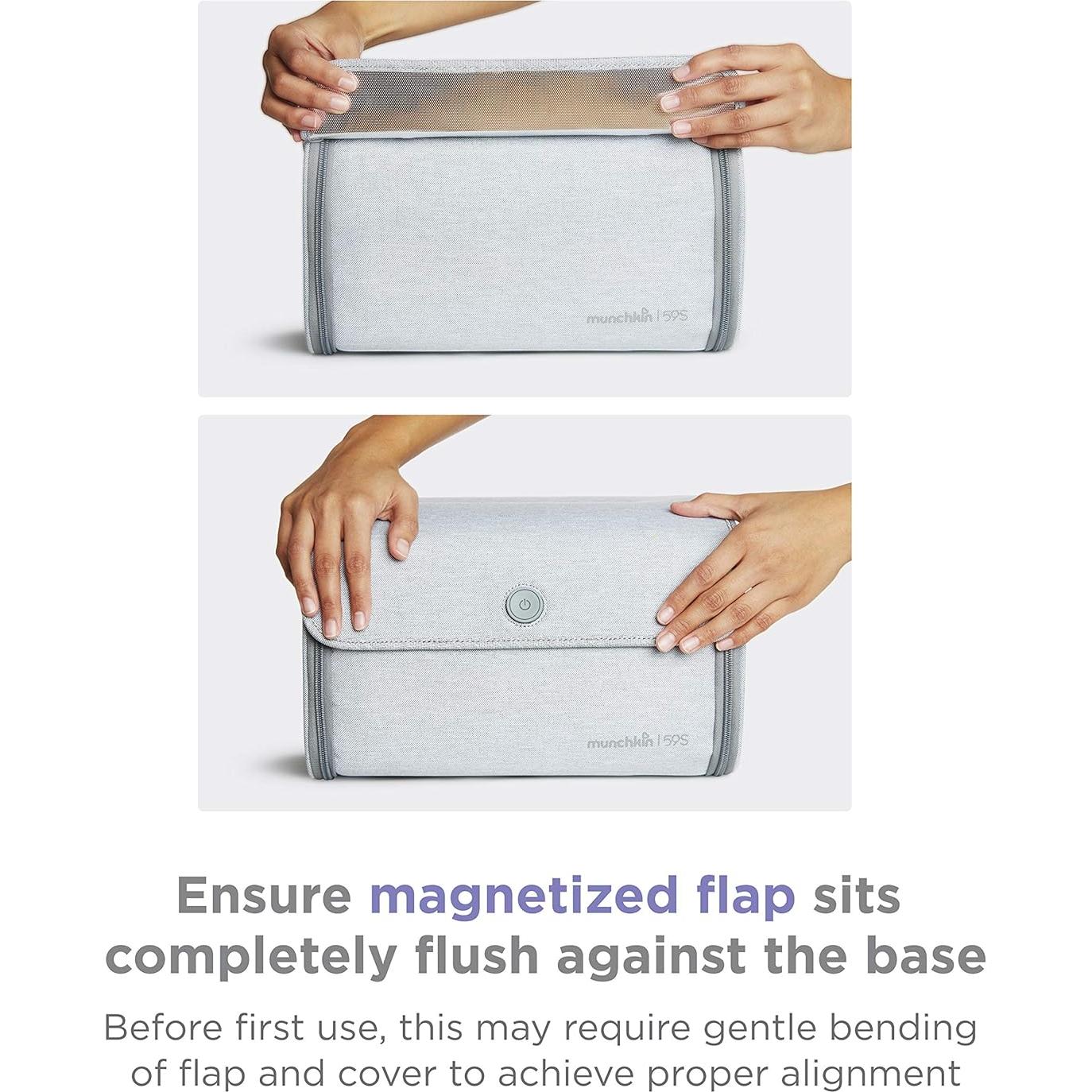 Bolsa de Limpieza UV Munchkin 59S, Gris, 40x12x35 cm