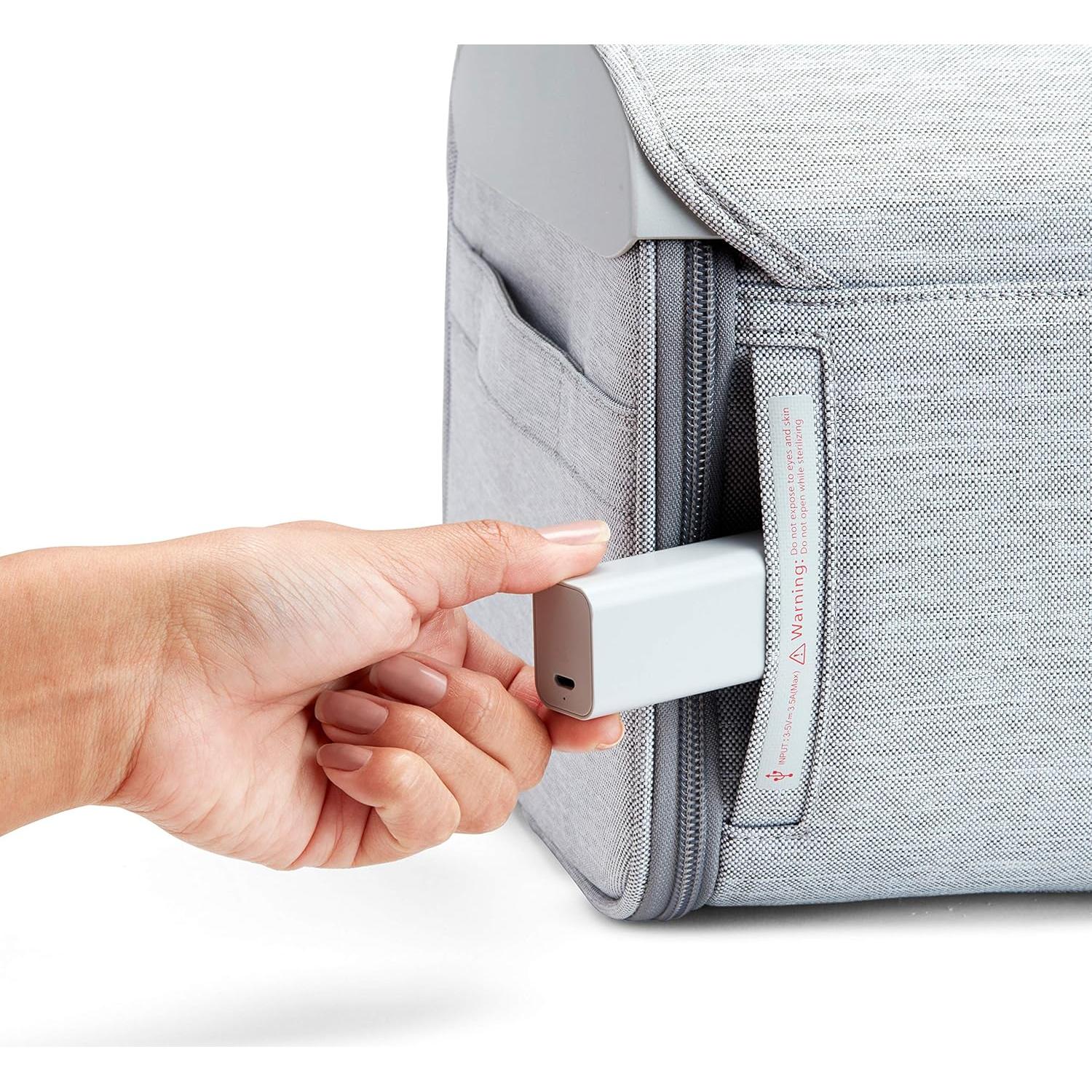 Bolsa de Limpieza UV Munchkin 59S, Gris, 40x12x35 cm