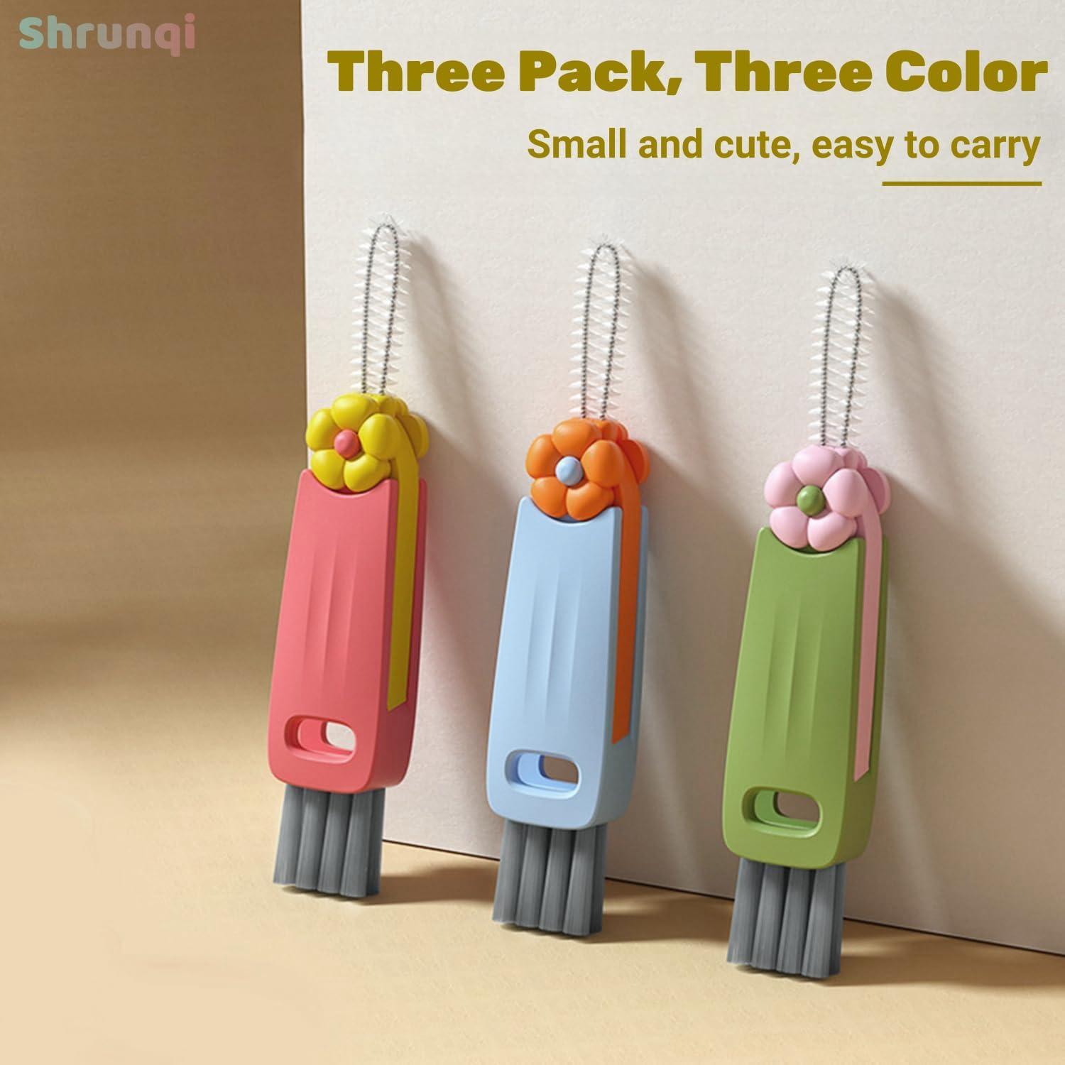 Cepillo de limpieza 3 en 1 Shrunqi para tazas y botellas