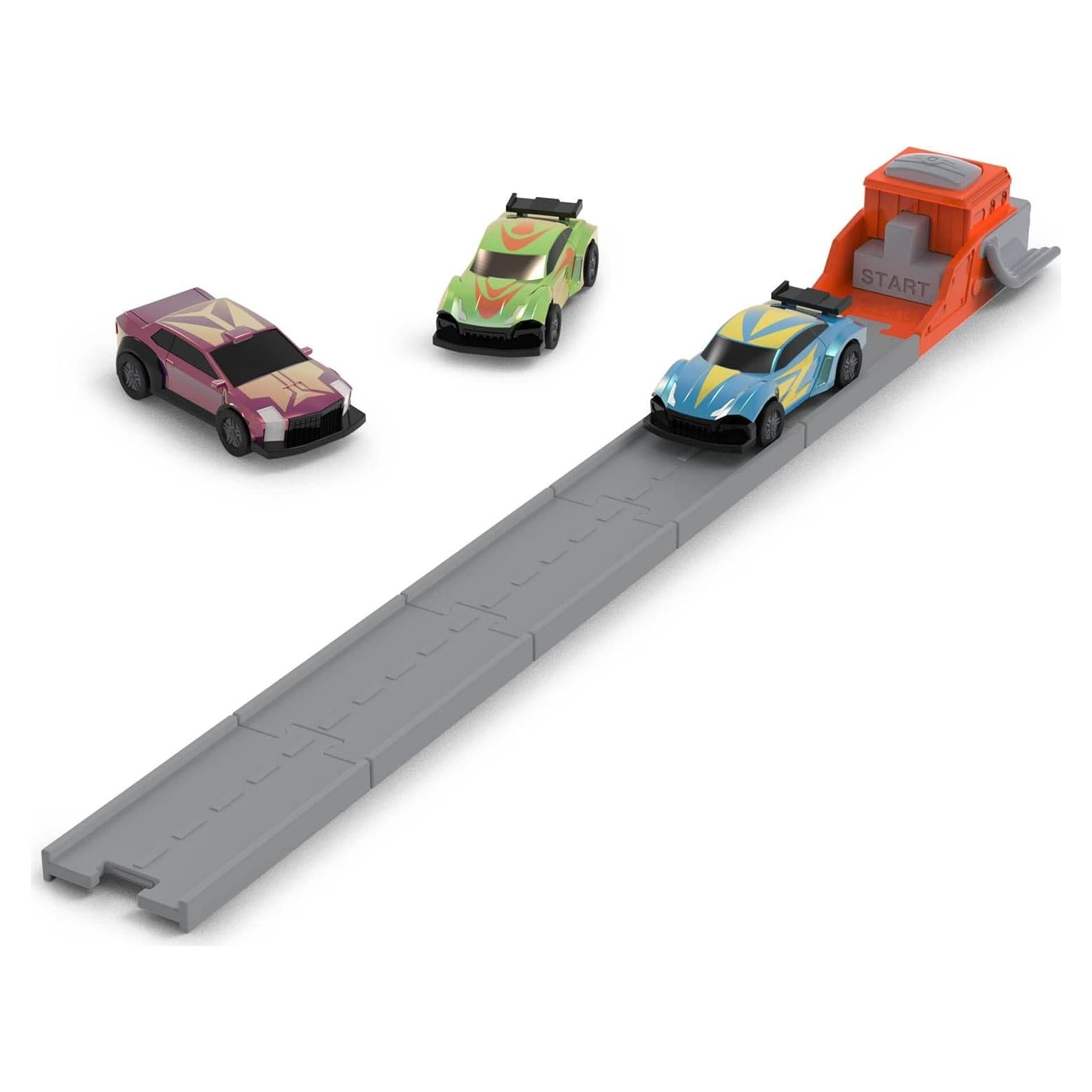 Lanzador Nitro Battat - Set de Pista con 3 Autos y 5 Pistas