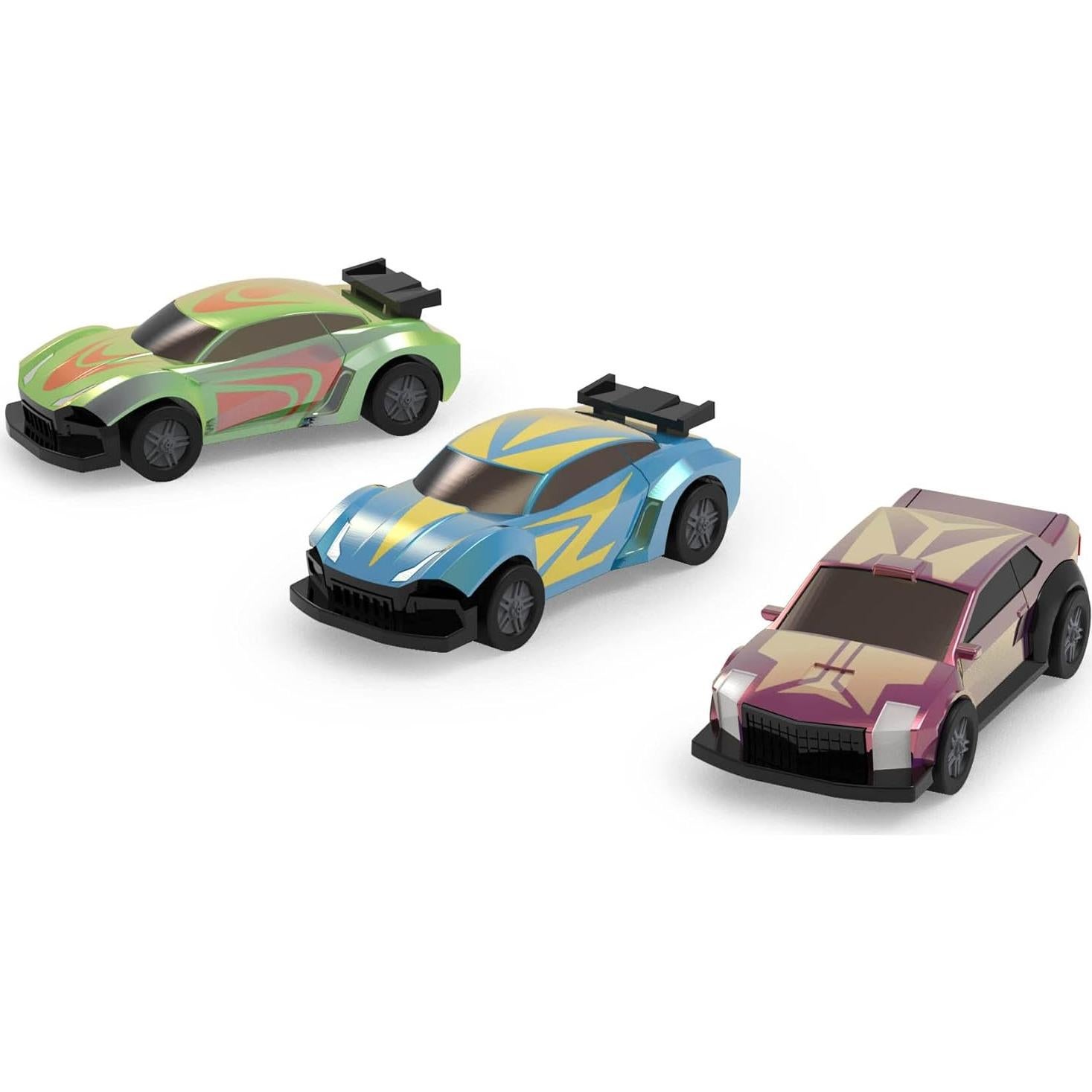 Lanzador Nitro Battat - Set de Pista con 3 Autos y 5 Pistas