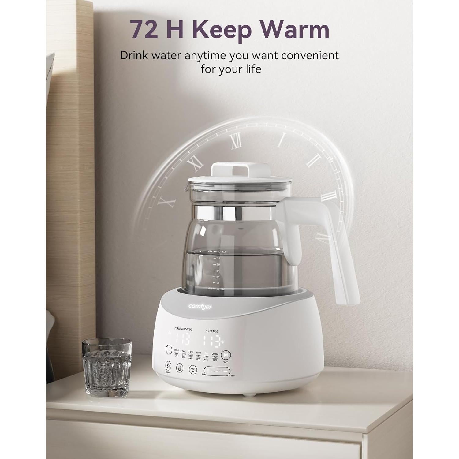 Calentador de Botellas Comfyer BK01 con Luz Nocturna y 6 Temperaturas