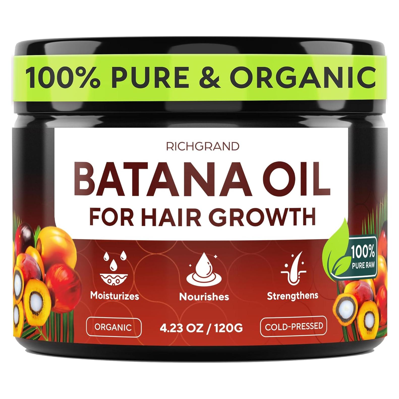 Aceite de Batana RICHGRAND 100% Orgánico para Crecimiento Capilar