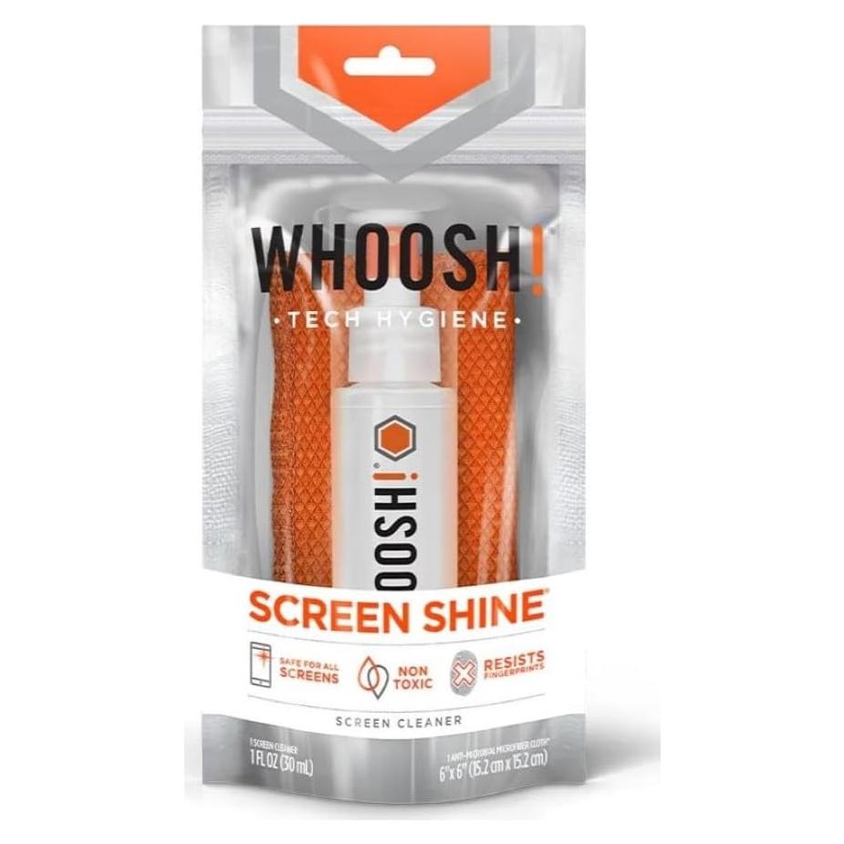 Limpiador de Pantallas WHOOSH! Go - 1 oz (29.57 ml) con Paño