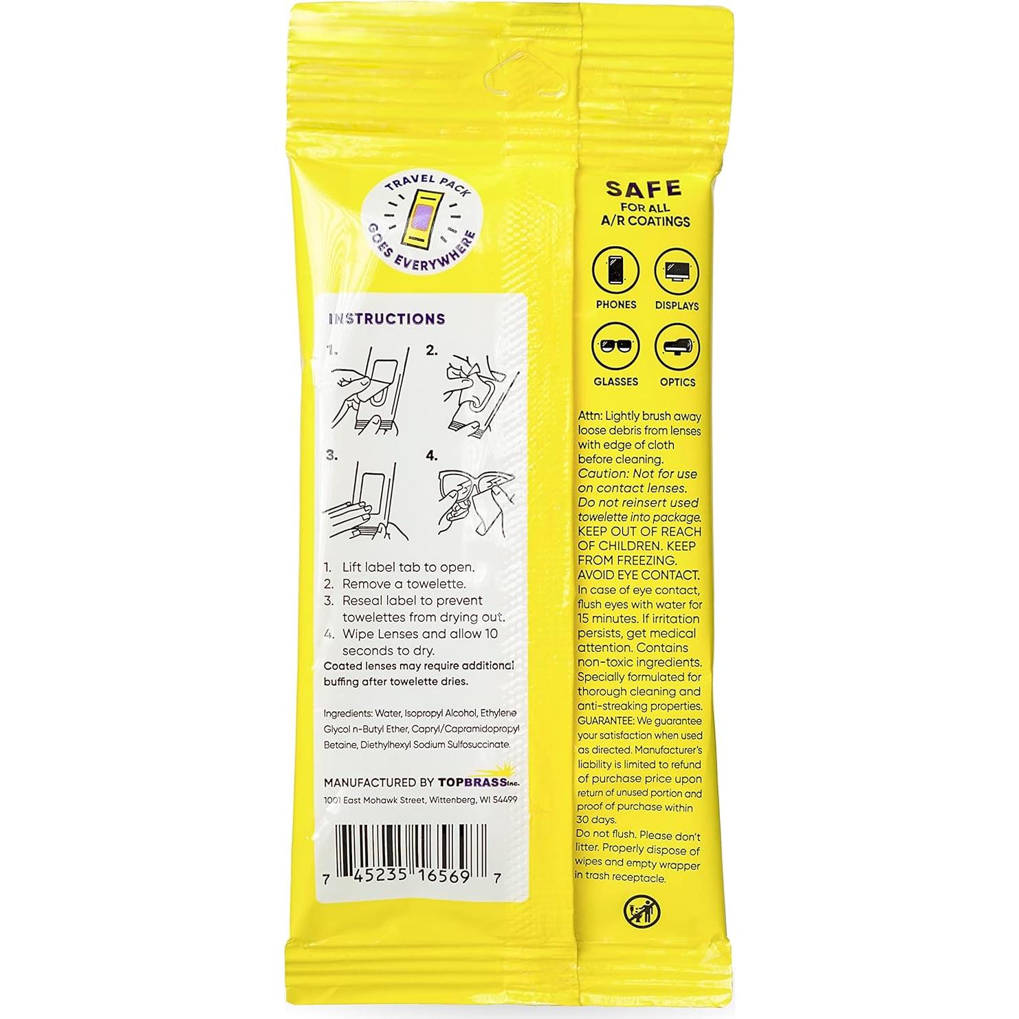 Toallitas de limpieza de lentes See Clear - 192 unidades