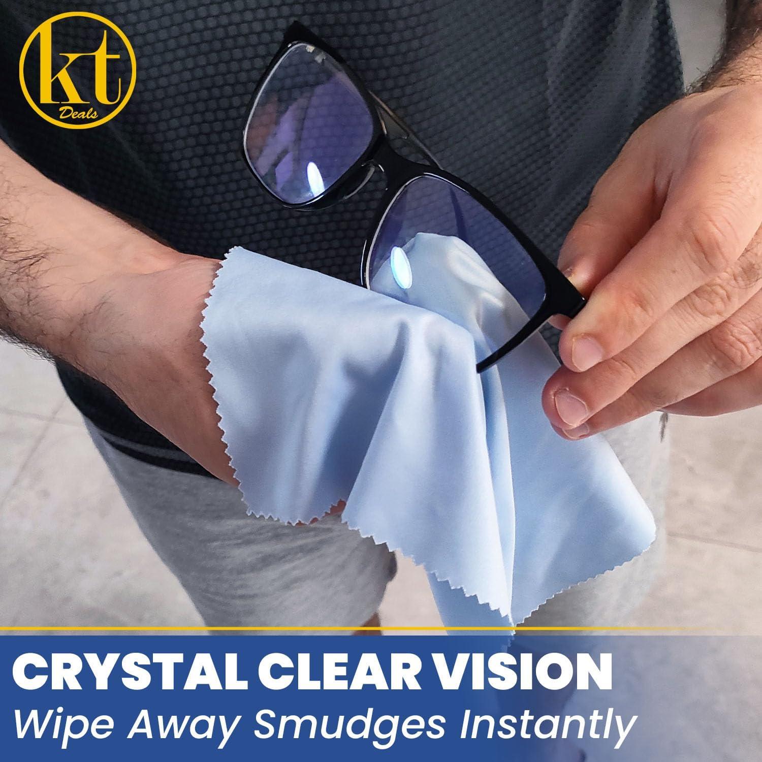 Paño de limpieza de microfibra KT Deals - Paquete de 4, 30.48 cm