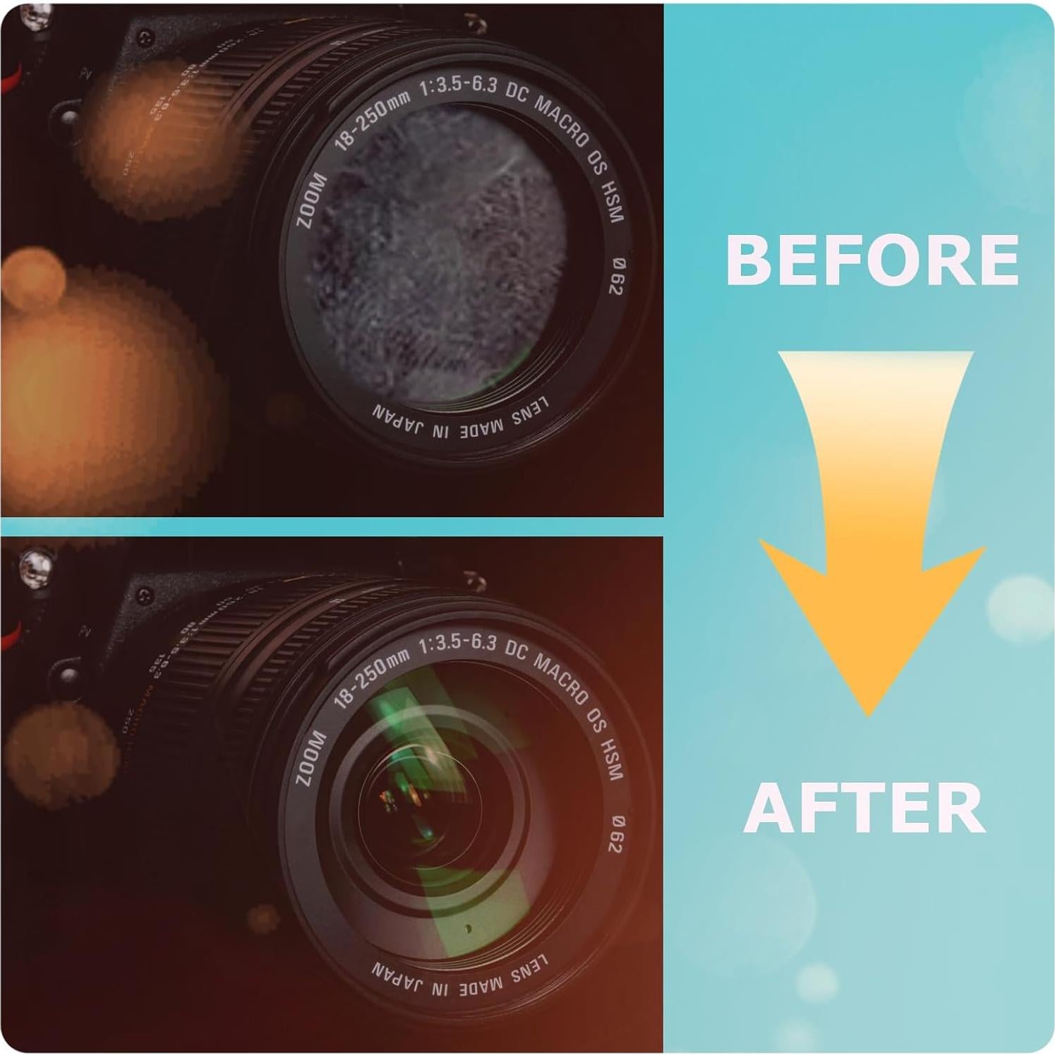 Toallitas limpiadoras de lentes GlintFy - 400 unidades prehumedecidas