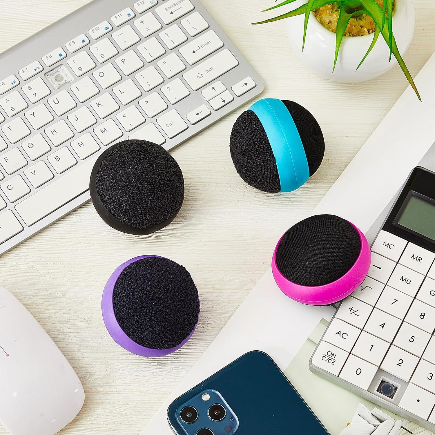 Bolas Limpiadoras de Pantalla Suclain 4 Piezas Microfibra