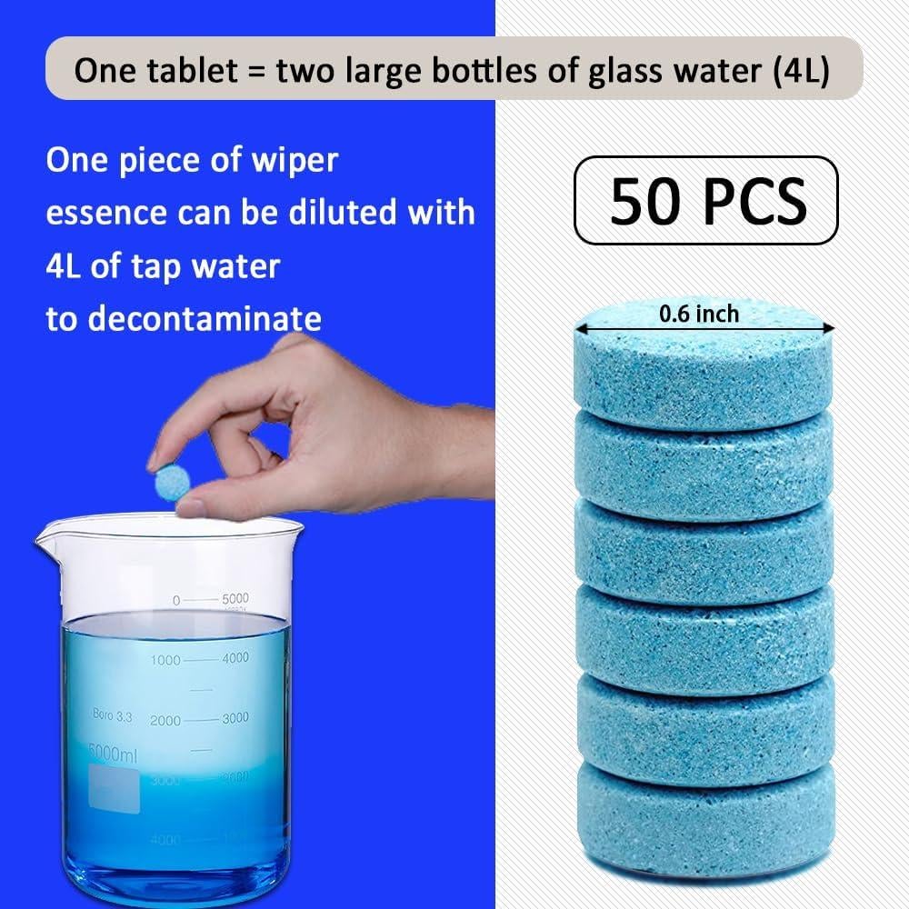 50 Tabletas Limpiaparabrisas CHRYMUM Concentradas 119g