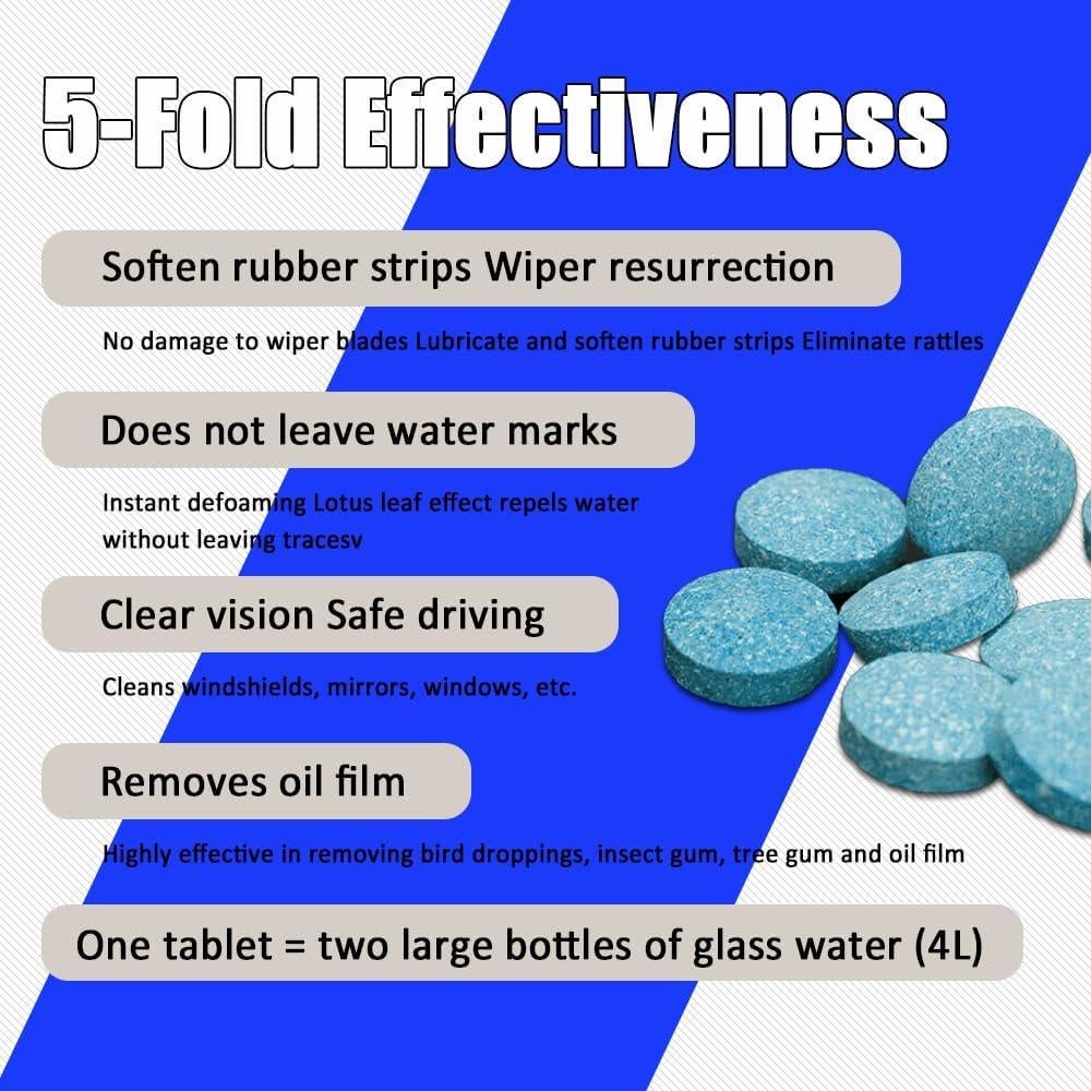 50 Tabletas Limpiaparabrisas CHRYMUM Concentradas 119g