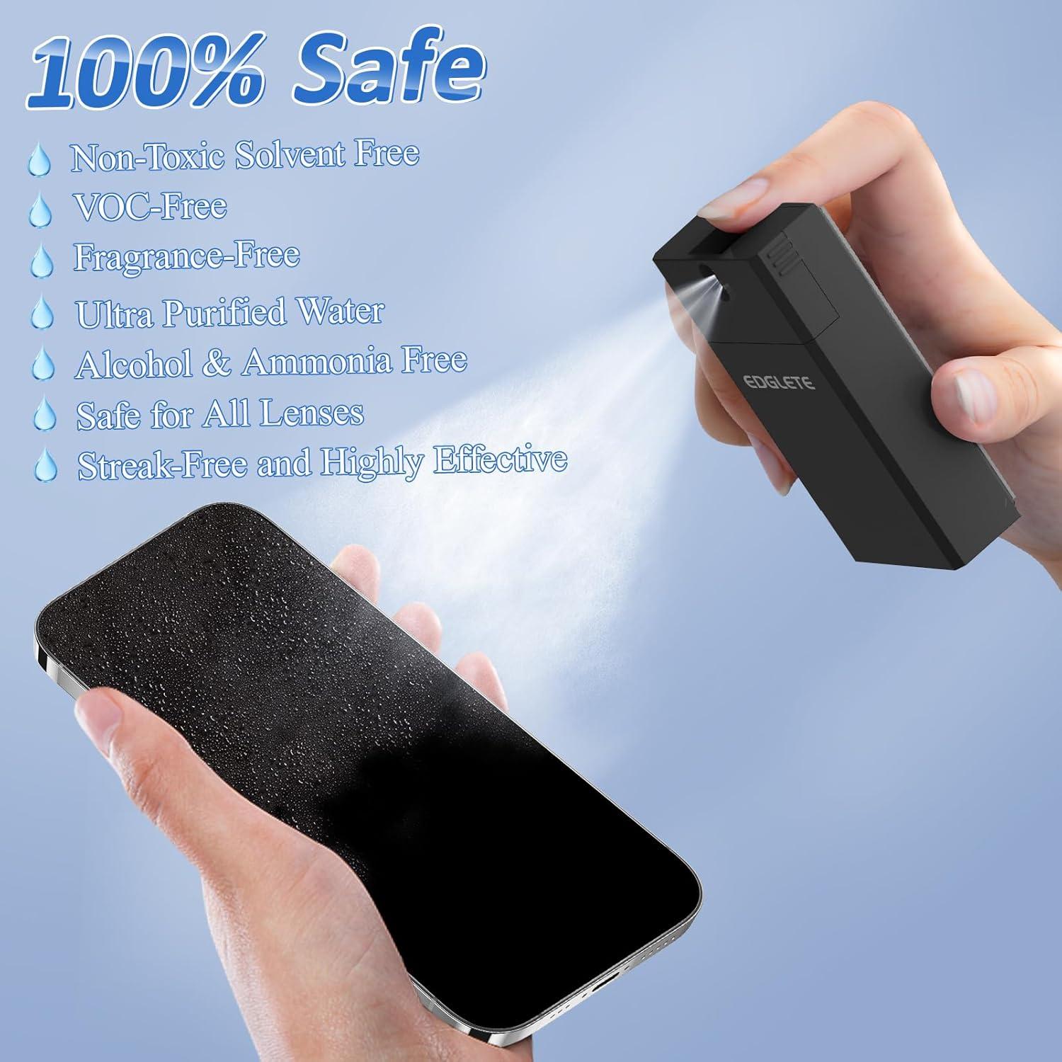 Kit Limpiador de Pantallas Edglete 60ml - Recargable y Seguro