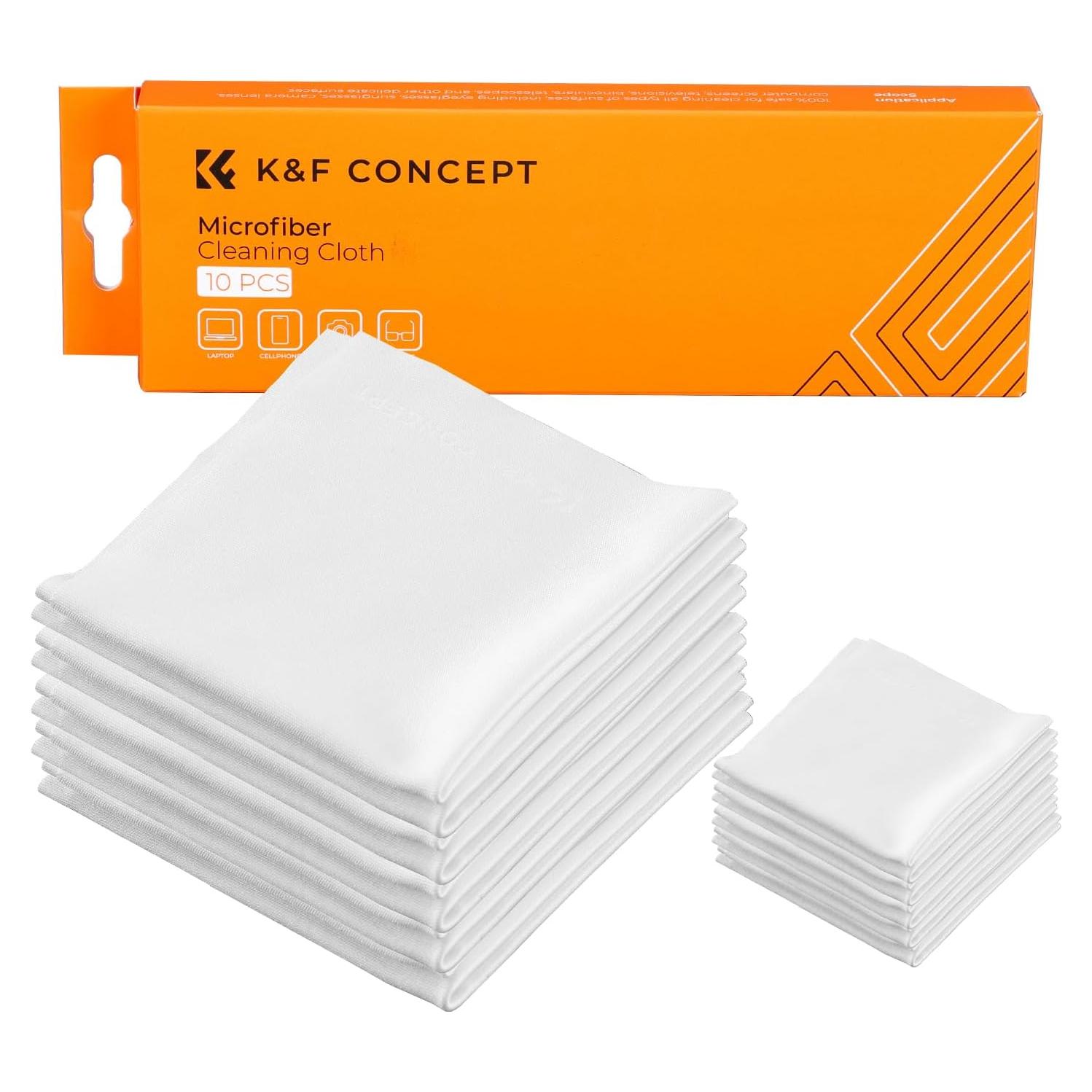 Paquete de 80 Paños de Microfibra K&F Concept 15x15cm