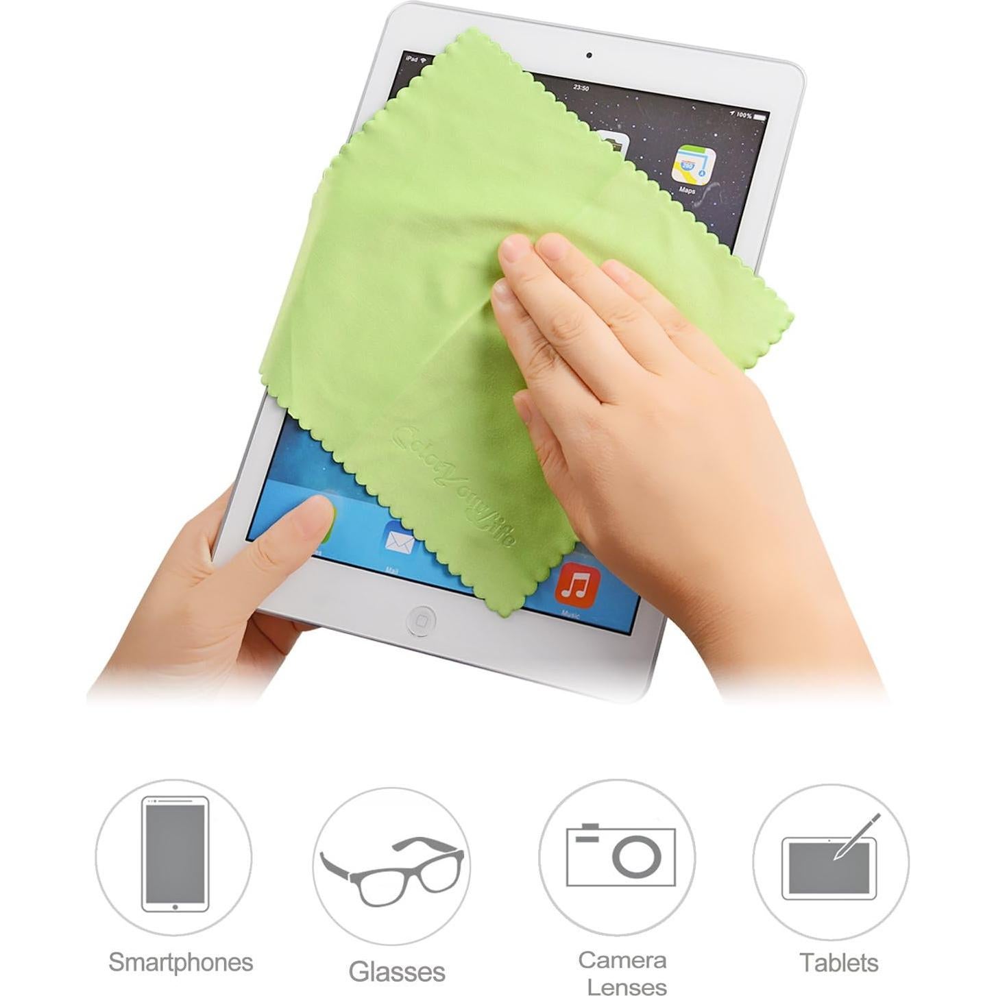 Paquete de 10 paños de limpieza microfibra ColorYourLife 18x15cm