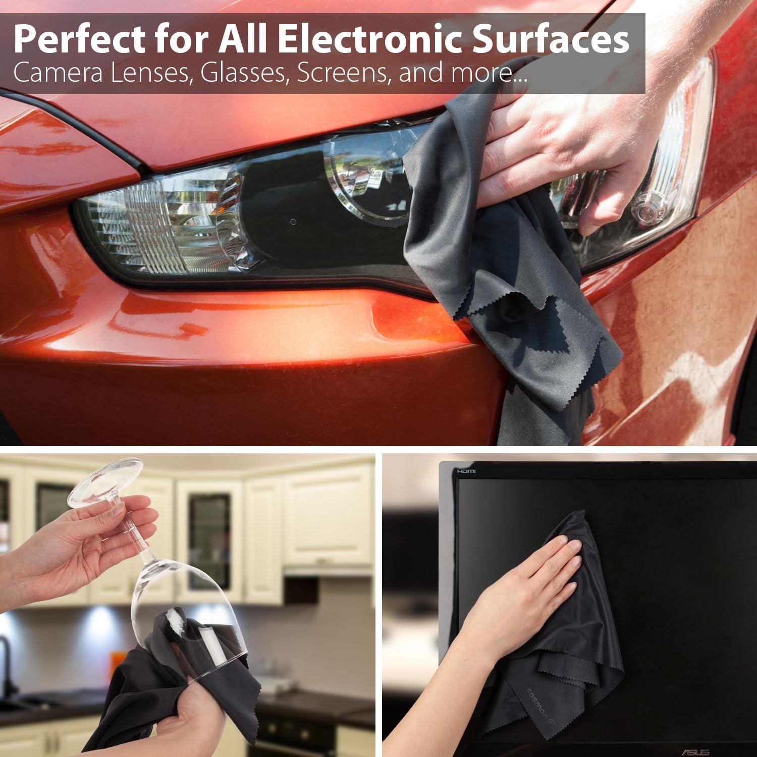 Paño de limpieza de microfibra Fosmon 40x40 cm - Paquete de 4