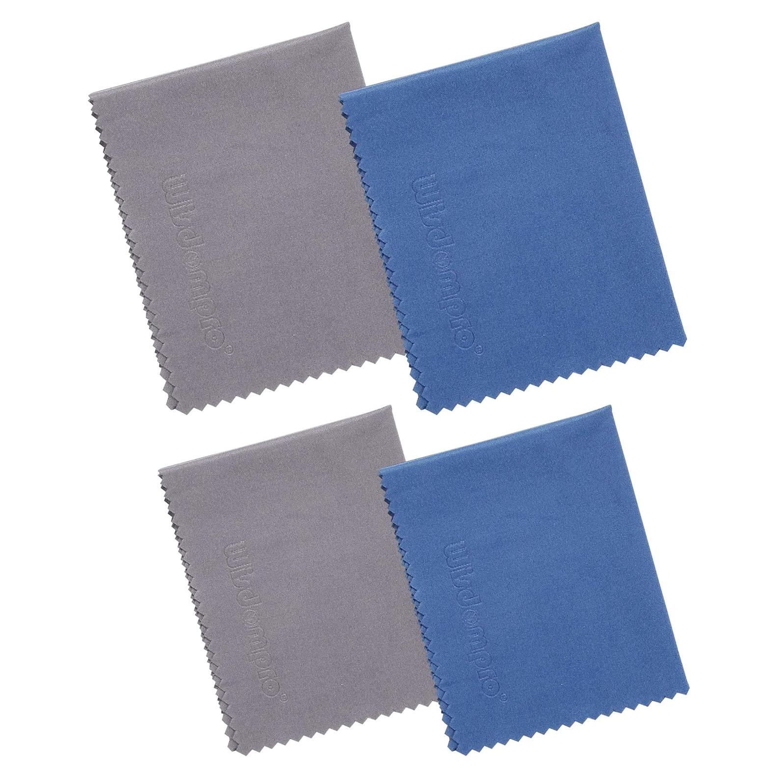 Paquete de 4 Paños de Microfibra Wisdompro 30x21 cm y 34x22 cm