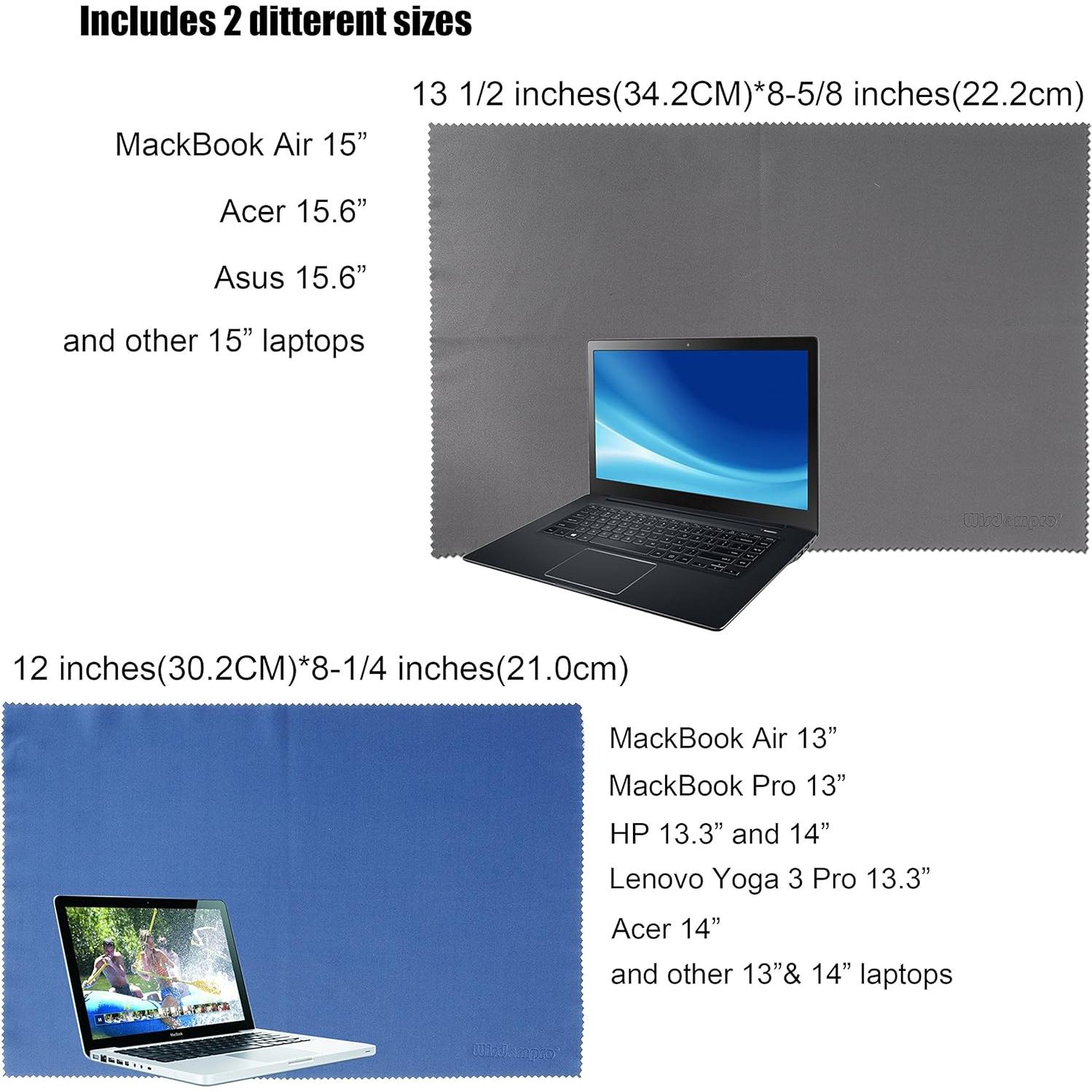 Paquete de 4 Paños de Microfibra Wisdompro 30x21 cm y 34x22 cm