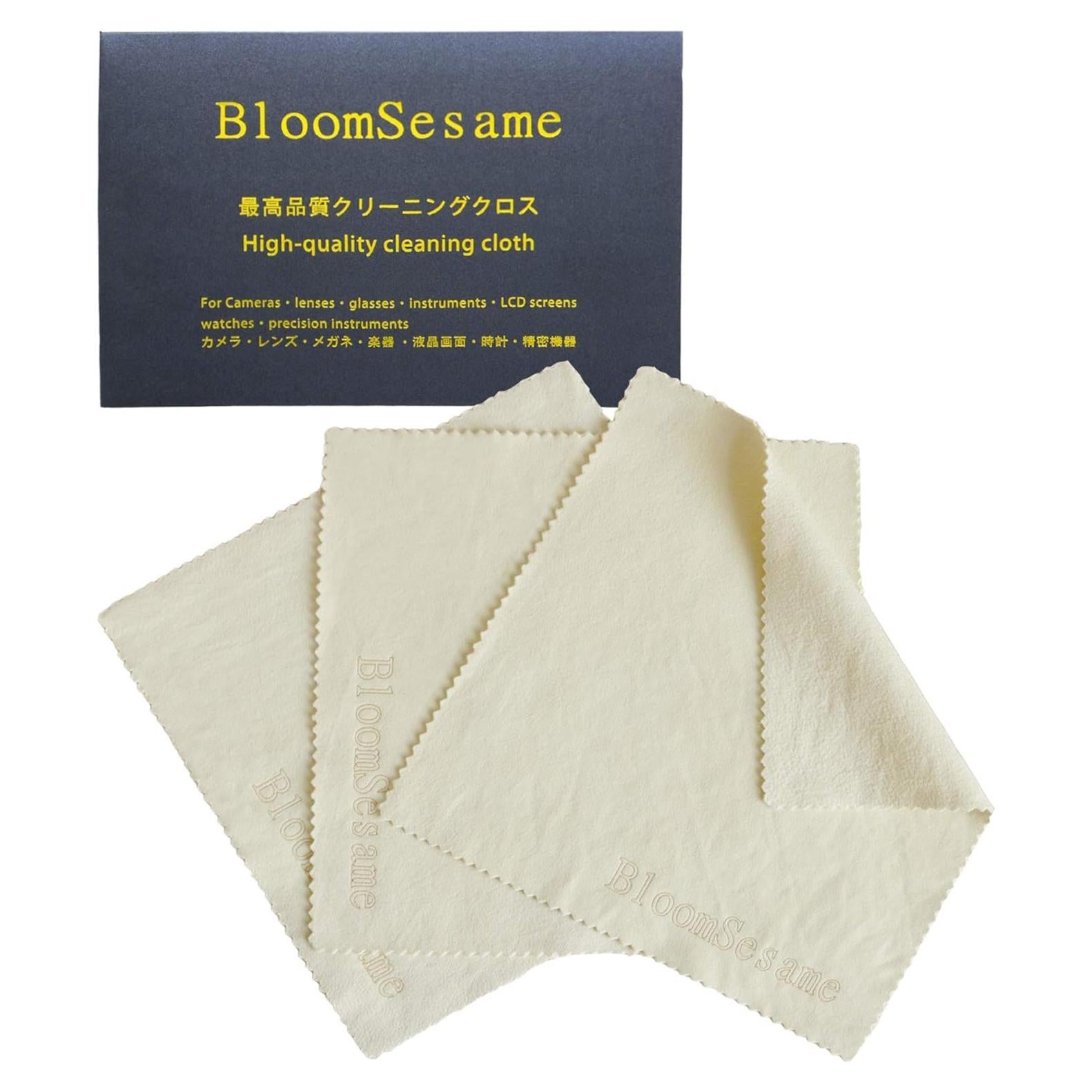 Paños de limpieza de gamuza natural BloomSesame 15x15cm 3pcs