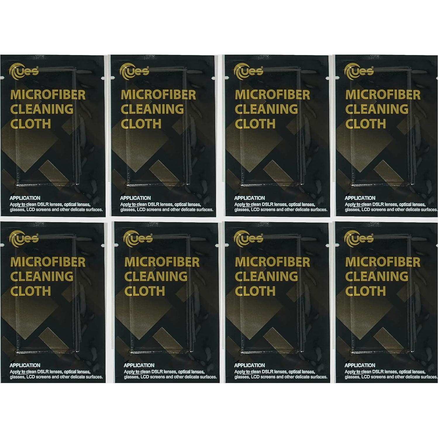 Toalla de Microfibra UES 8pcs 15x15cm para Limpieza de Lentes