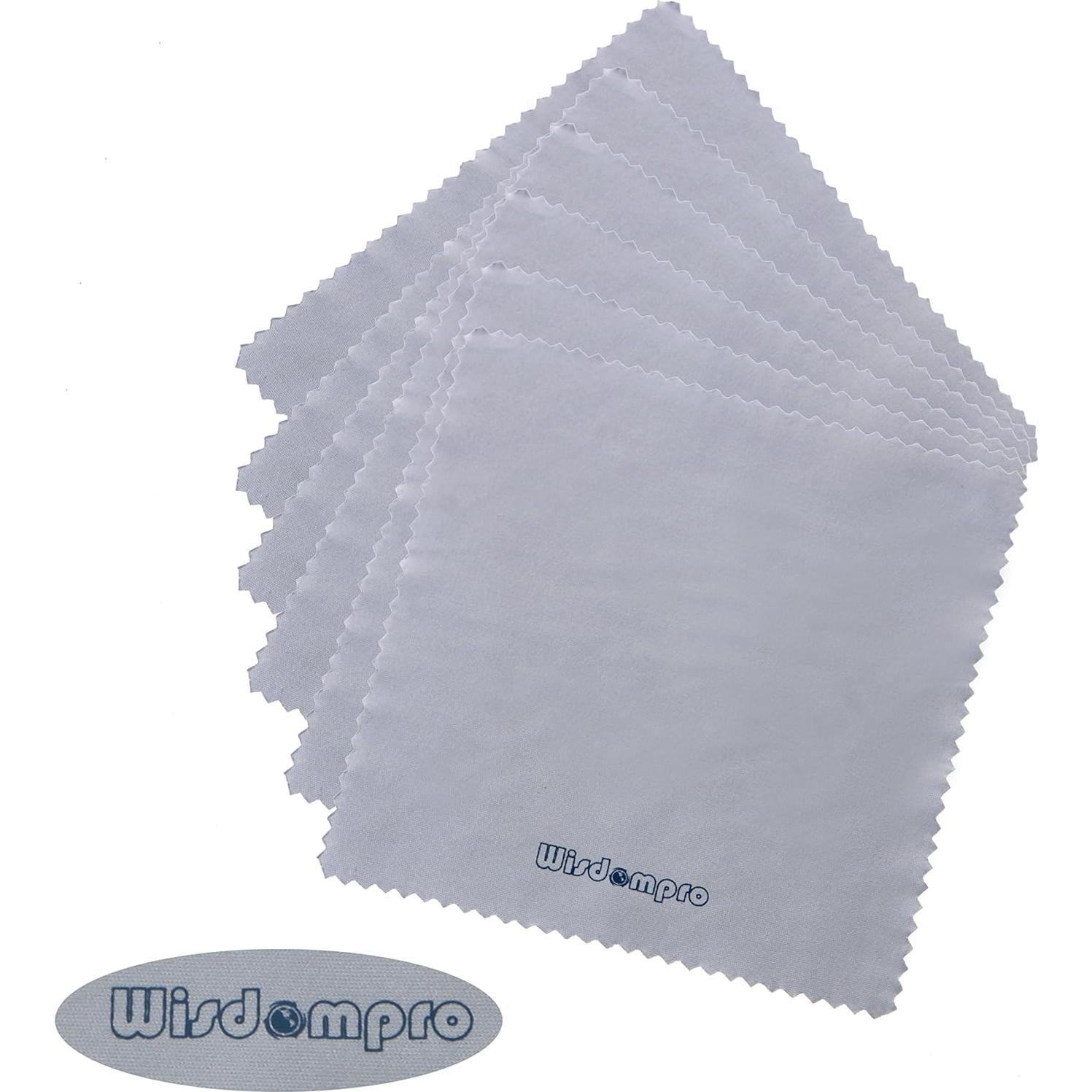 Paquete de 12 Paños de Microfibra Wisdompro 15x15 cm Gris