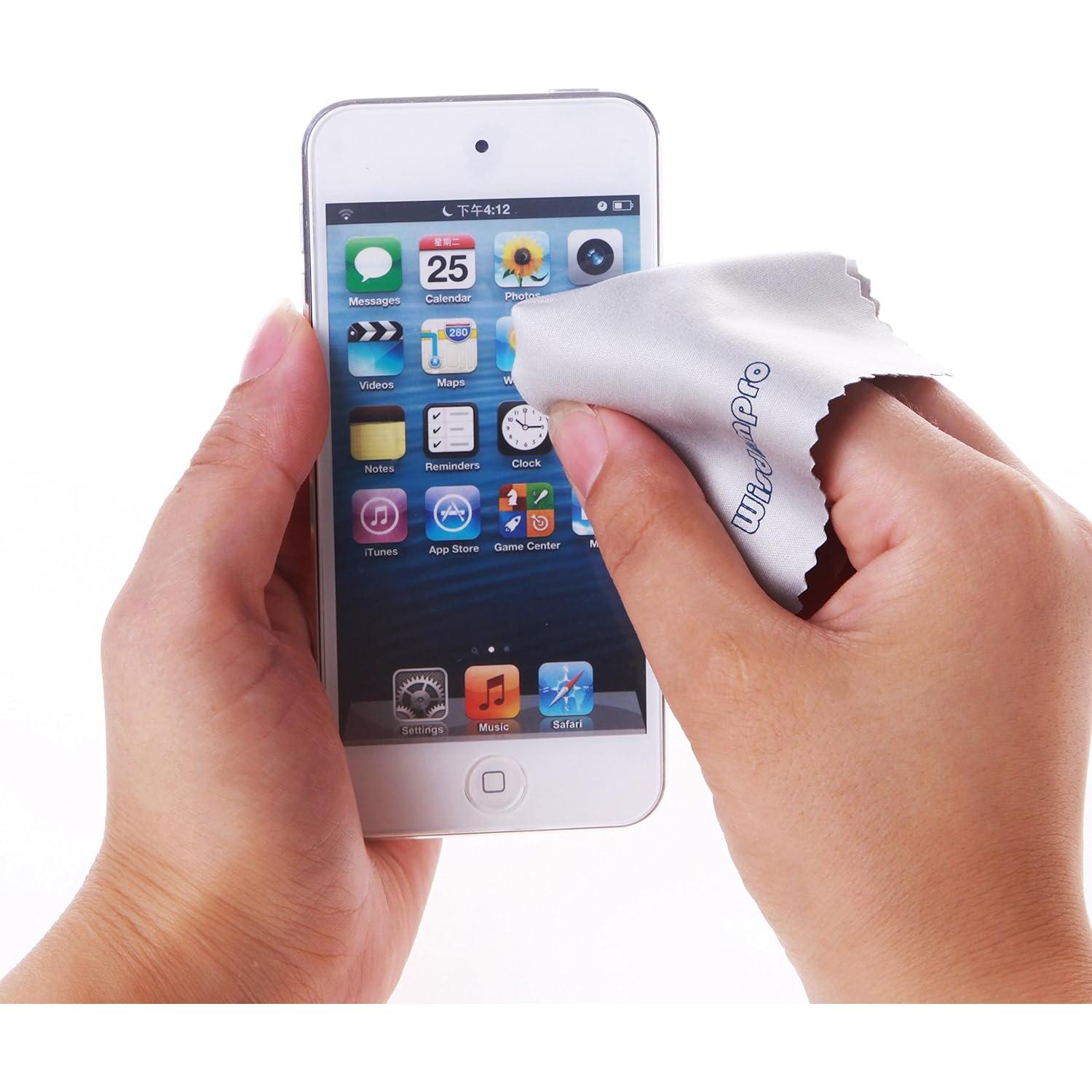 Paquete de 12 Paños de Microfibra Wisdompro 15x15 cm Gris