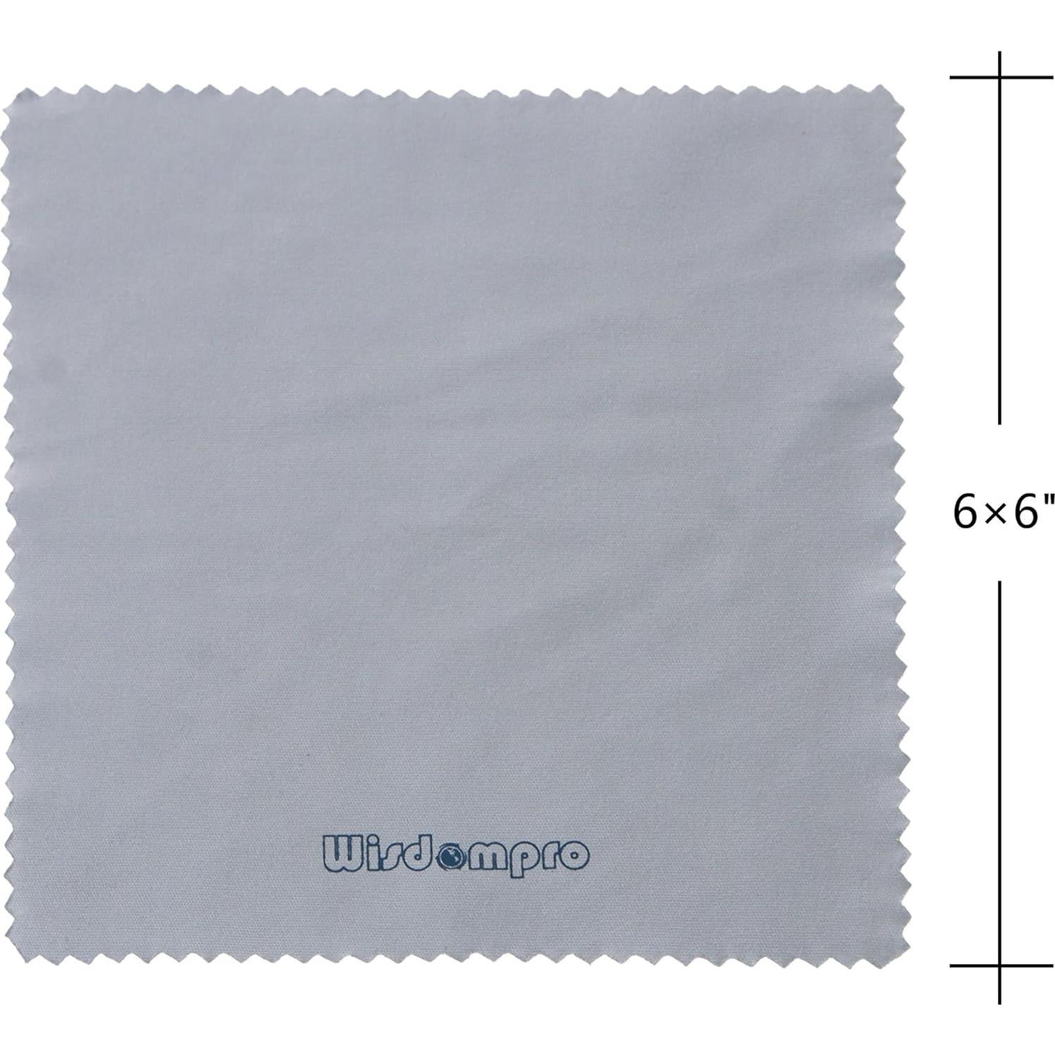 Paquete de 12 Paños de Microfibra Wisdompro 15x15 cm Gris