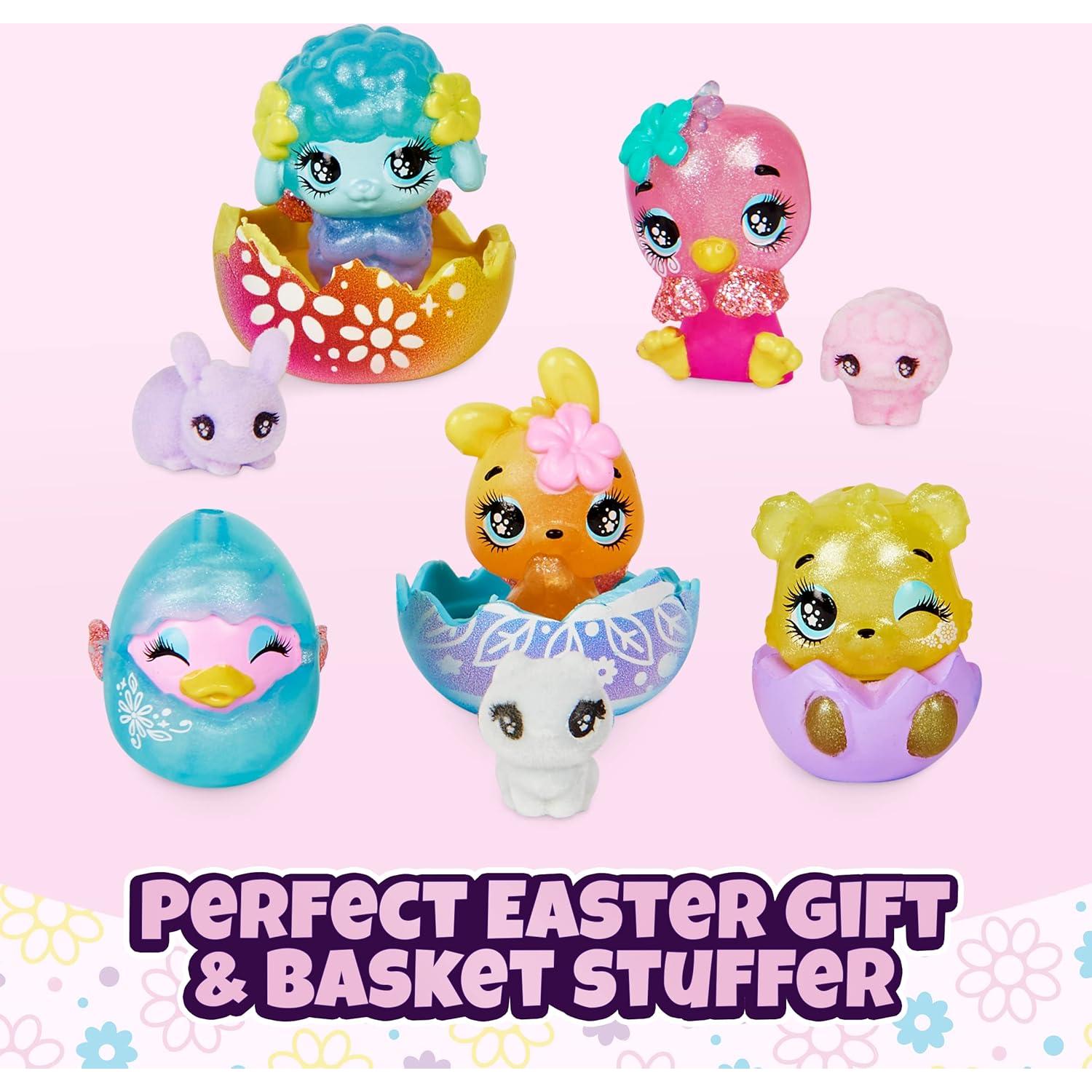 Cesta de Primavera Hatchimals CollEGGtibles con 5 personajes
