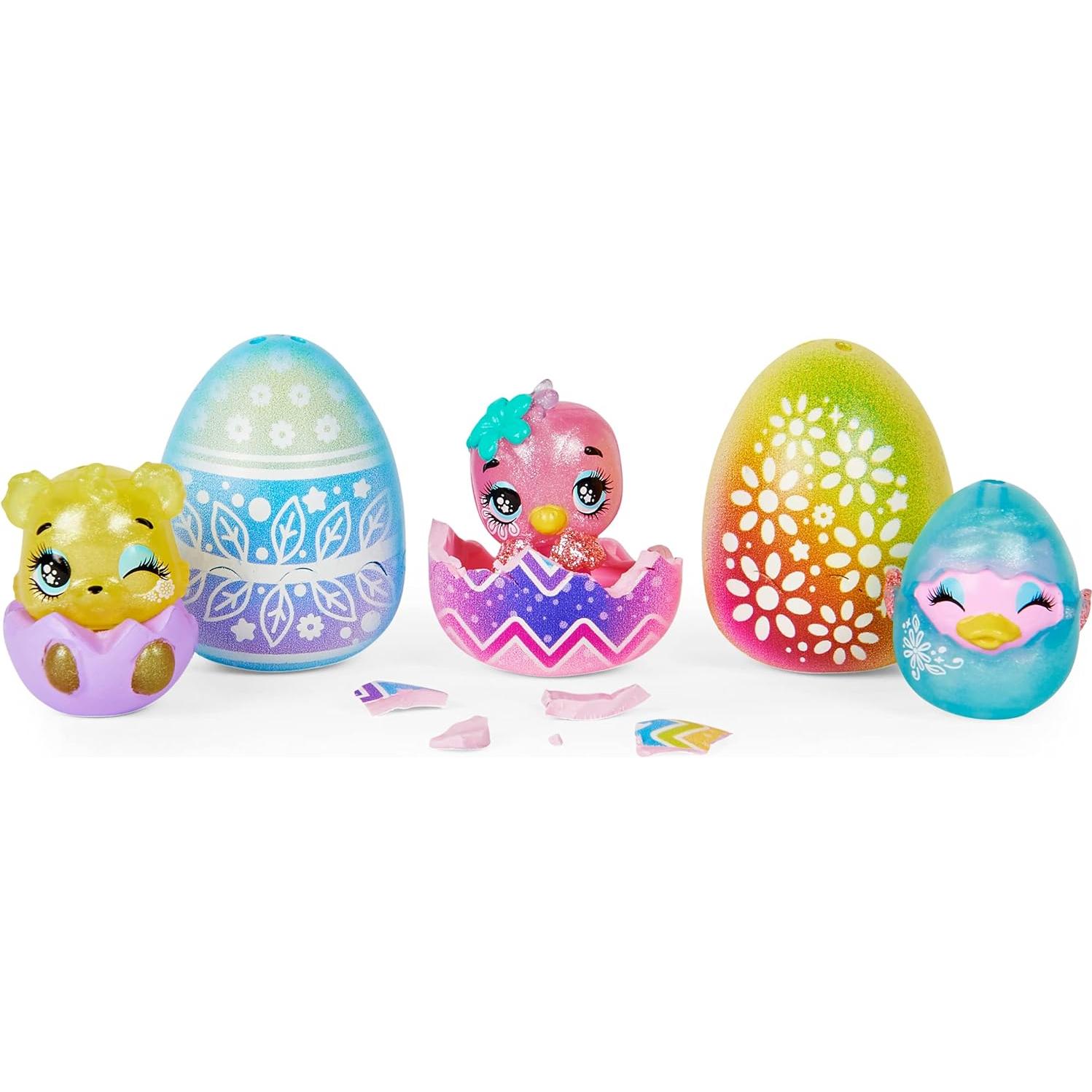 Cesta de Primavera Hatchimals CollEGGtibles con 5 personajes