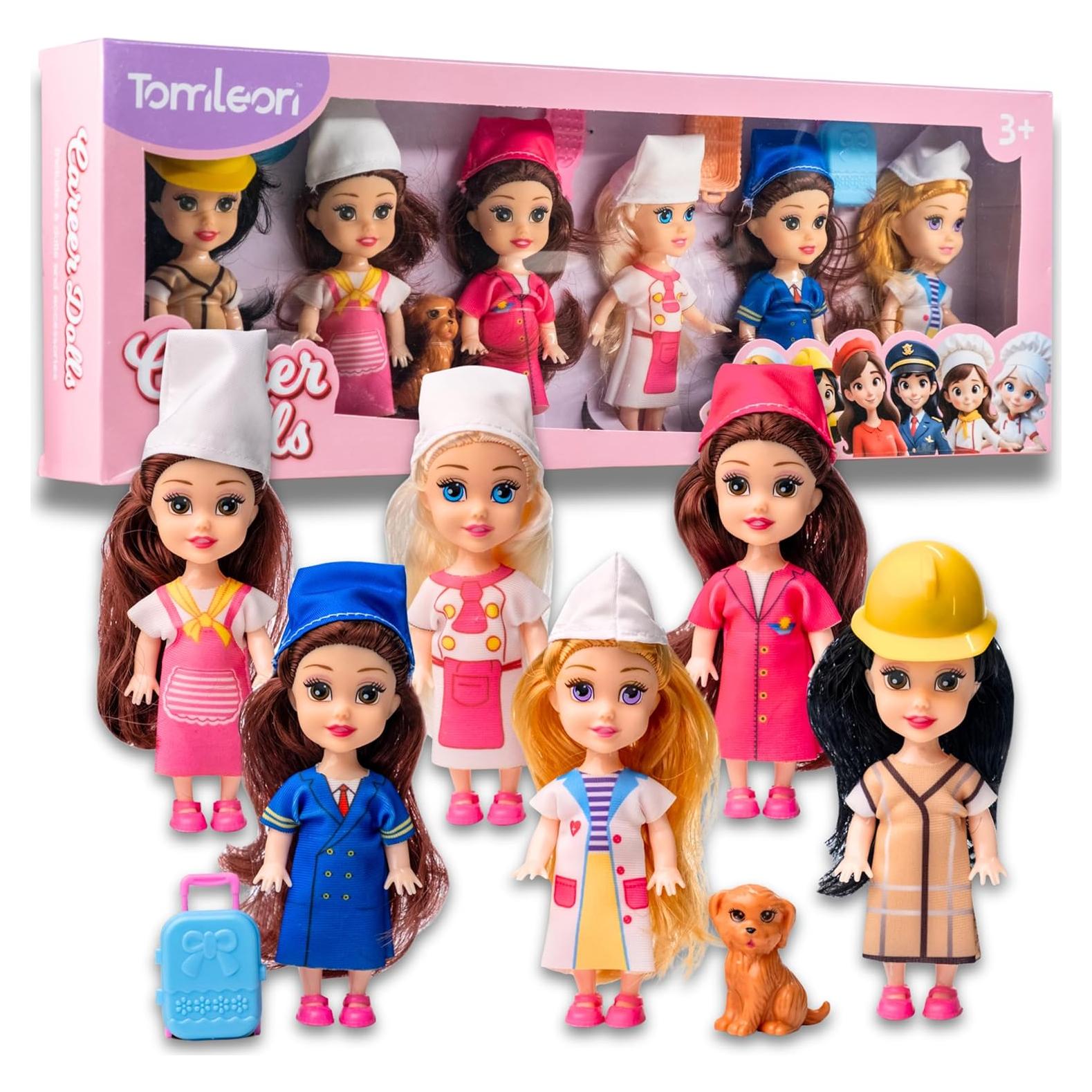 Juego de Muñecas de Profesiones – 6 Muñecas Educativas