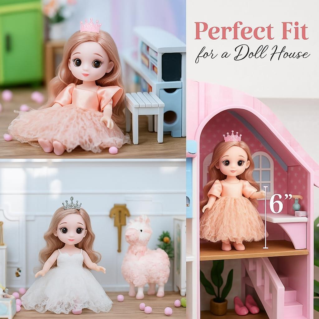 Juego de Muñecas Princesa Tomleon - 3 Muñecas con Accesorios