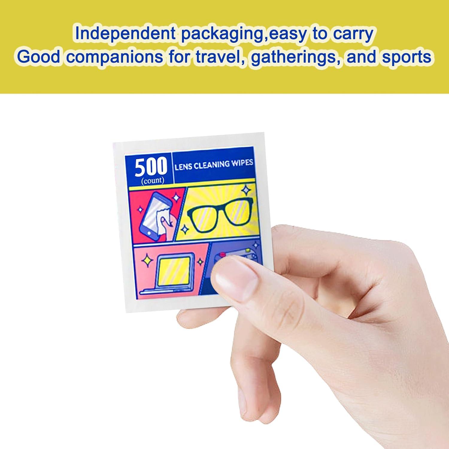 Toallitas para Lentes DingCai 500 Unidades Prehumedecidas