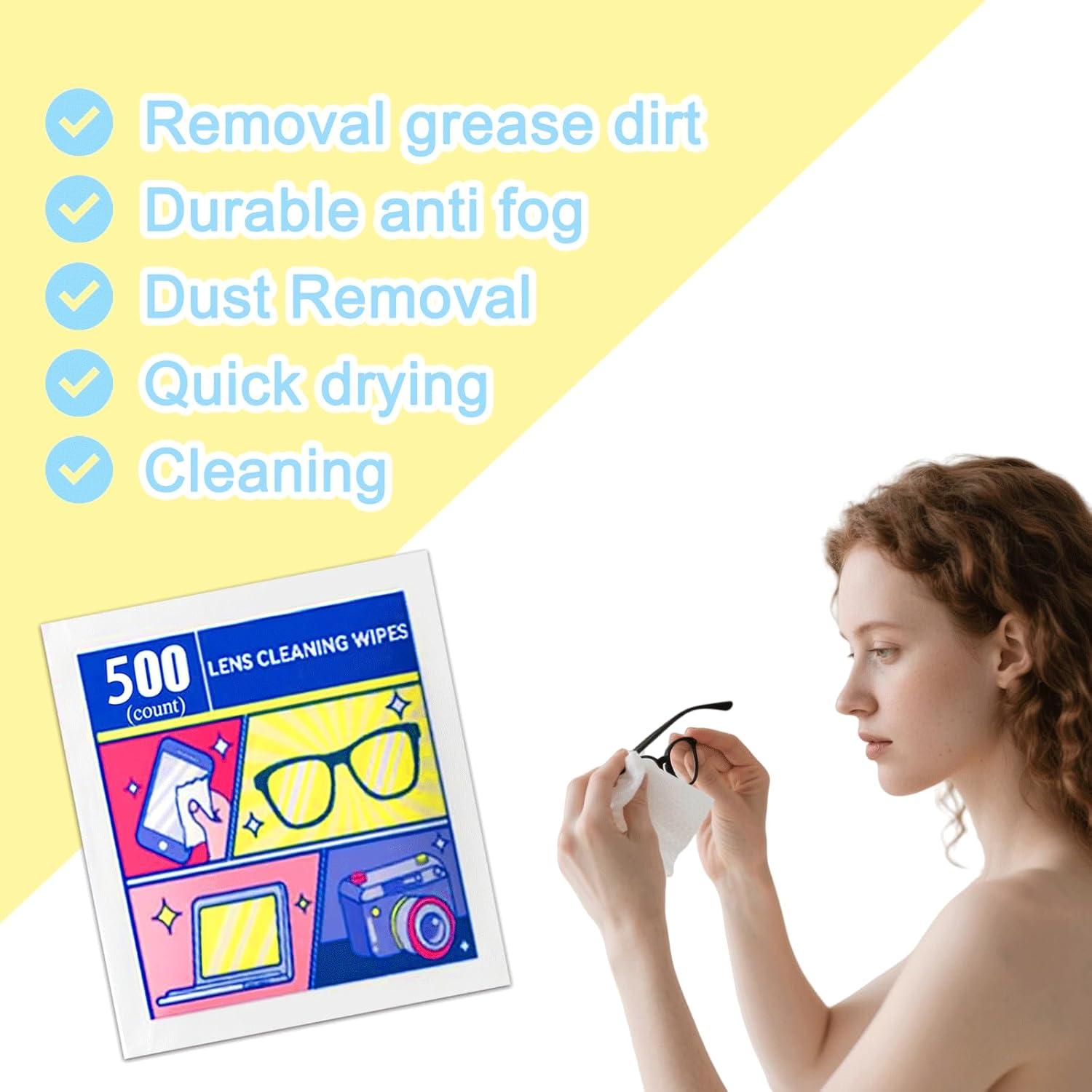 Toallitas para Lentes DingCai 500 Unidades Prehumedecidas