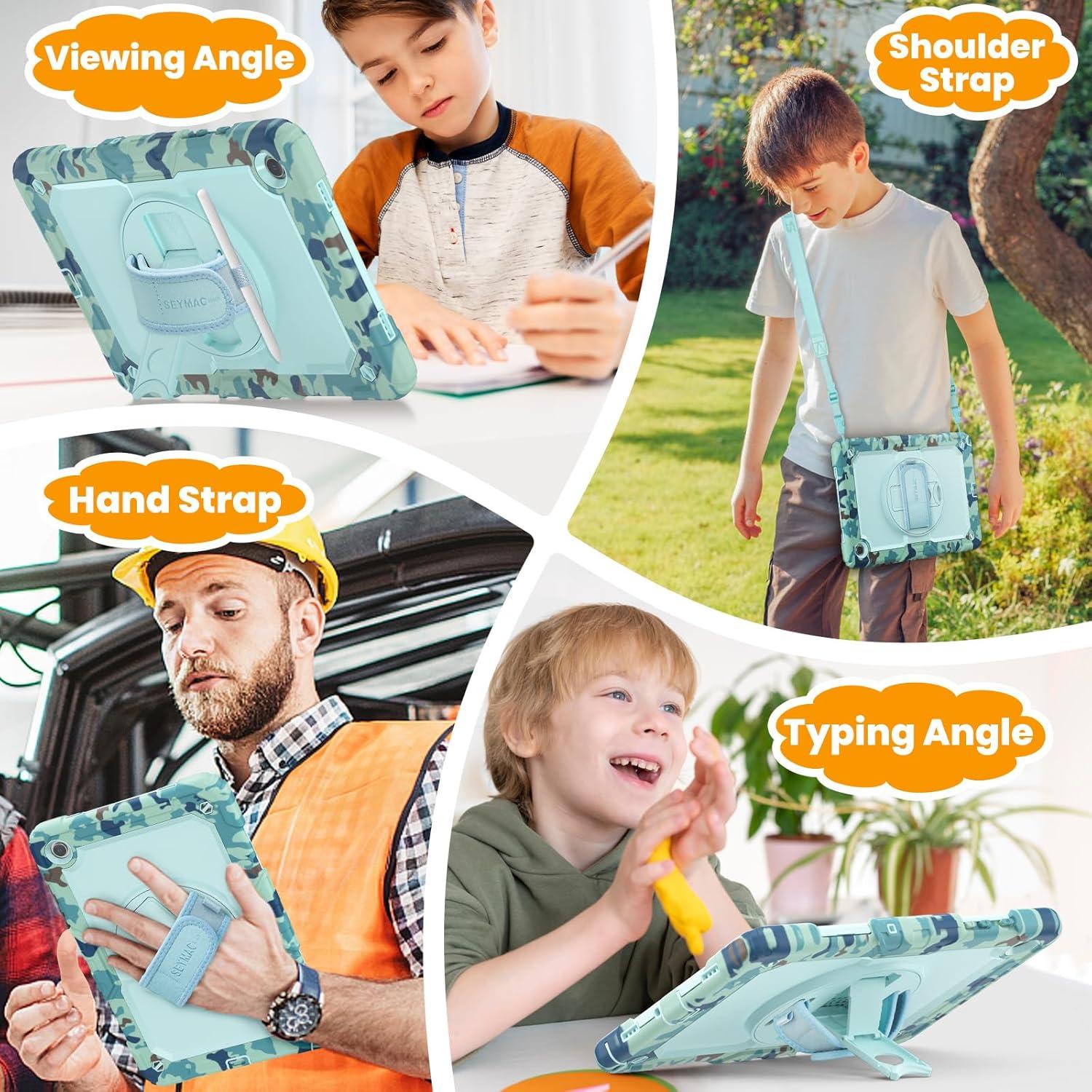 Estuche SEYMAC para Samsung Galaxy Tab A9+ 11" Camo Azul