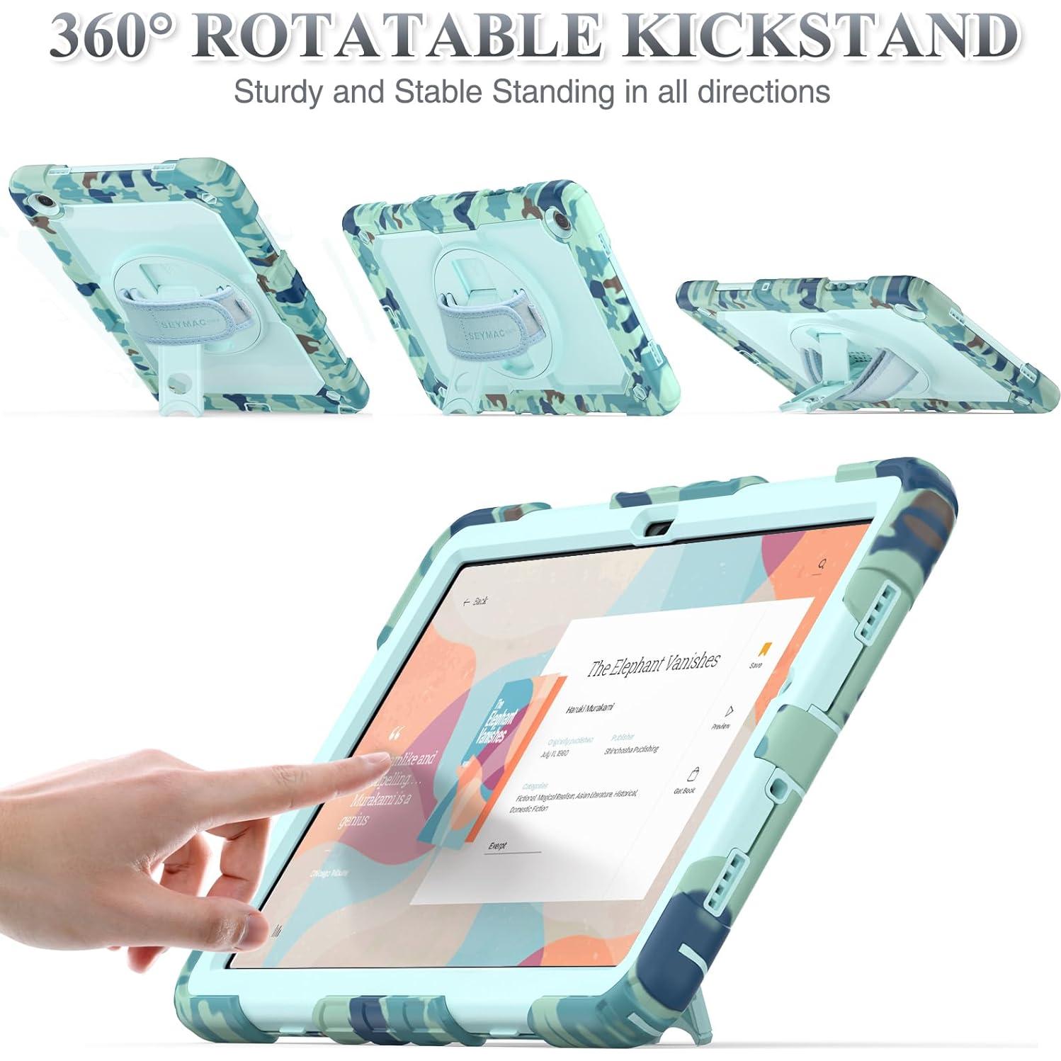 Estuche SEYMAC para Samsung Galaxy Tab A9+ 11" Camo Azul