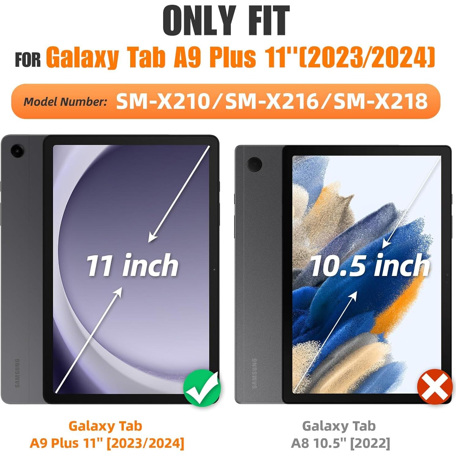 Estuche SEYMAC para Samsung Galaxy Tab A9+ 11" Camo Azul