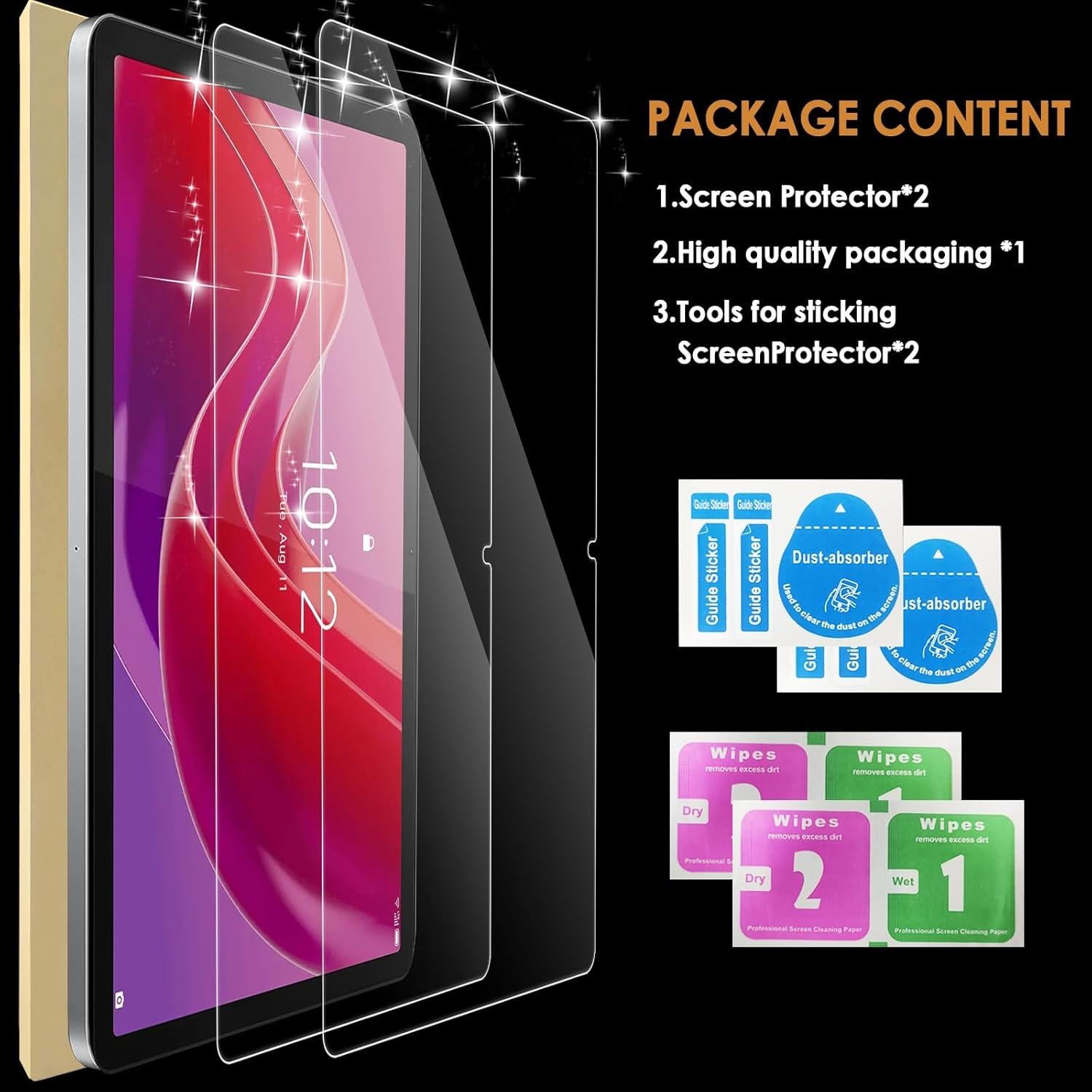 Paquete de 2 Protectores de Pantalla Hianjoo para Lenovo Tab M11 11"