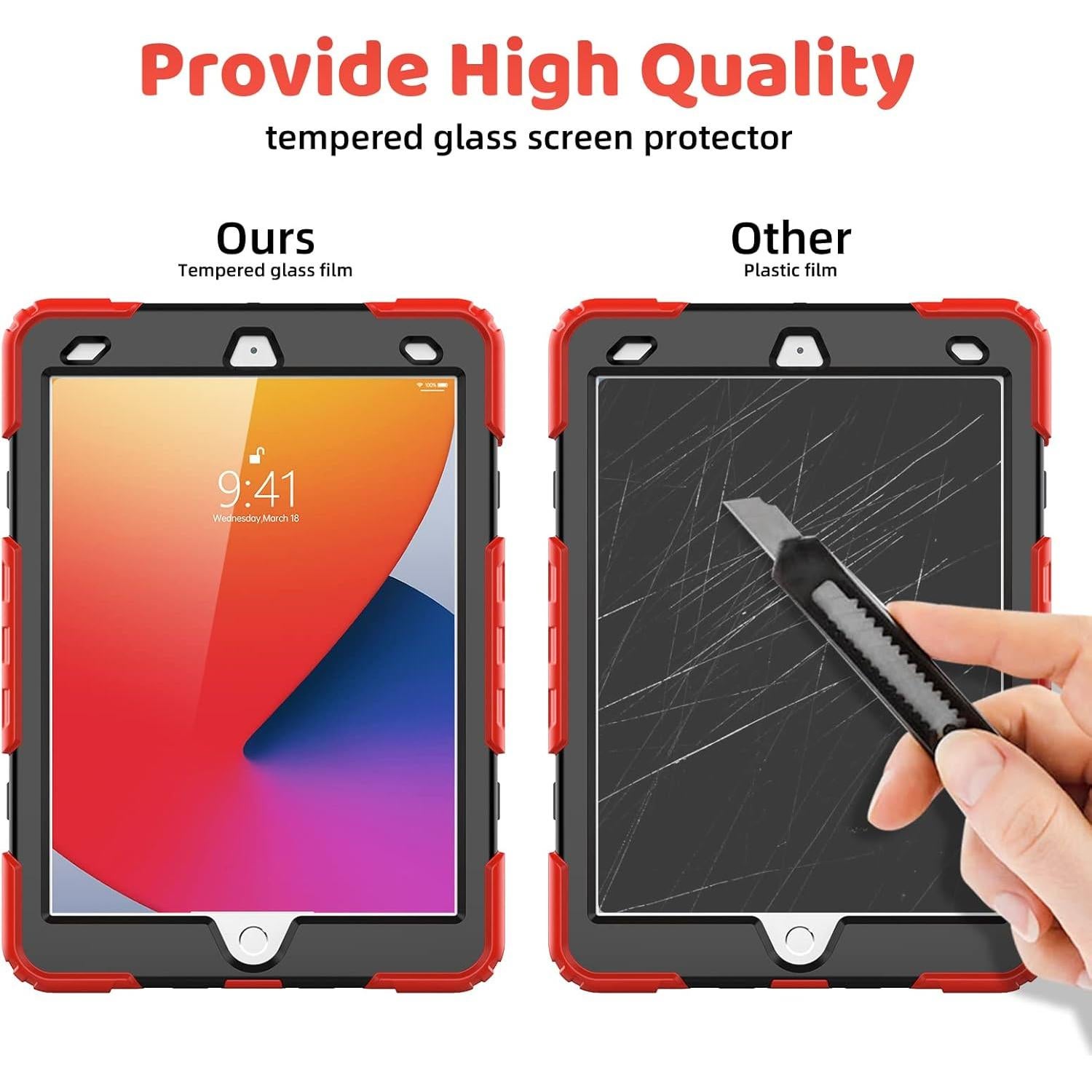 Funda BLOSOMEET para iPad 10.2" 9ª/8ª/7ª Gen con Soporte