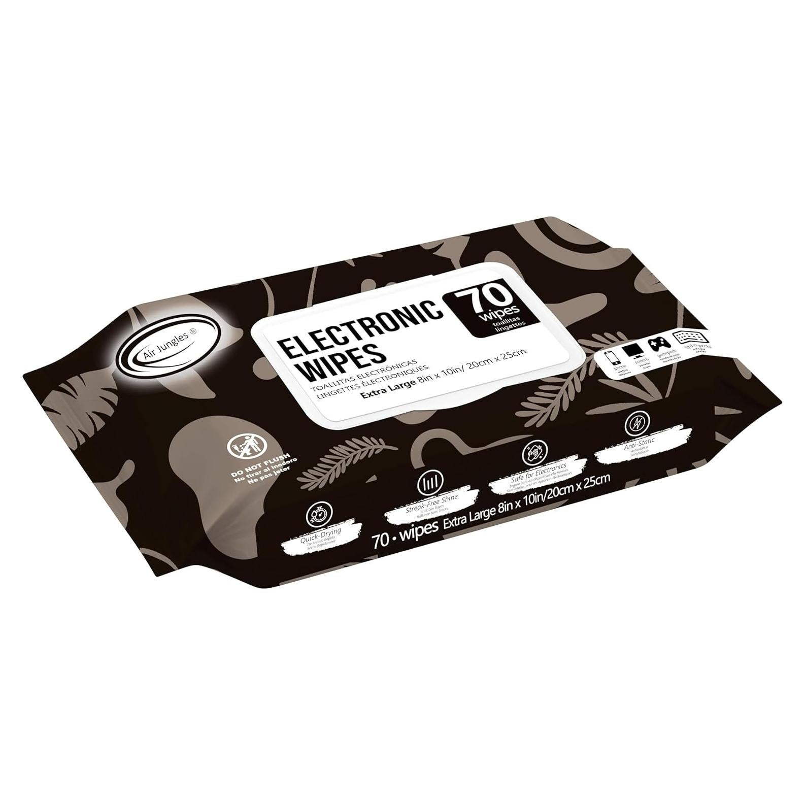 Toallitas Limpiadoras Air Jungles 70 Unidades 25x10 cm