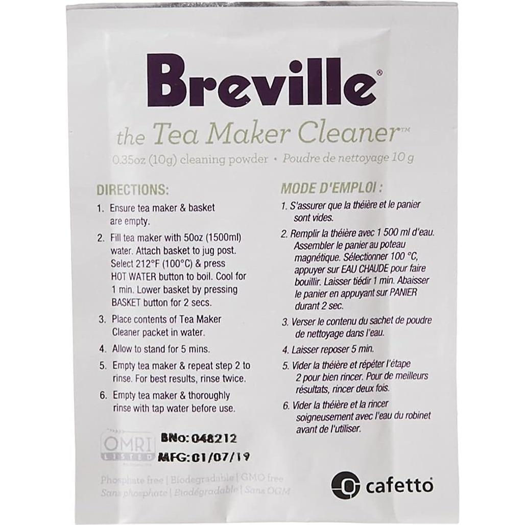 Limpiador Orgánico para Hervidor de Té Breville BTM100 - Paquete de 4