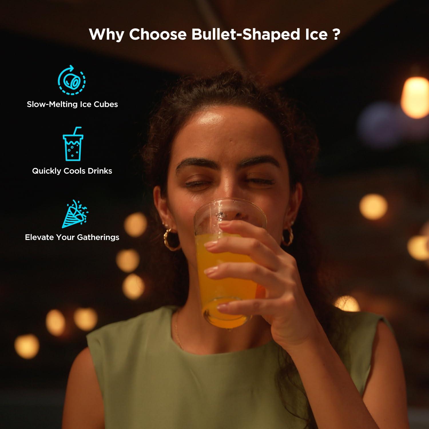 Máquina de Hielo GoveeLife Inteligente 9 Cubos 11,79 kg Plata