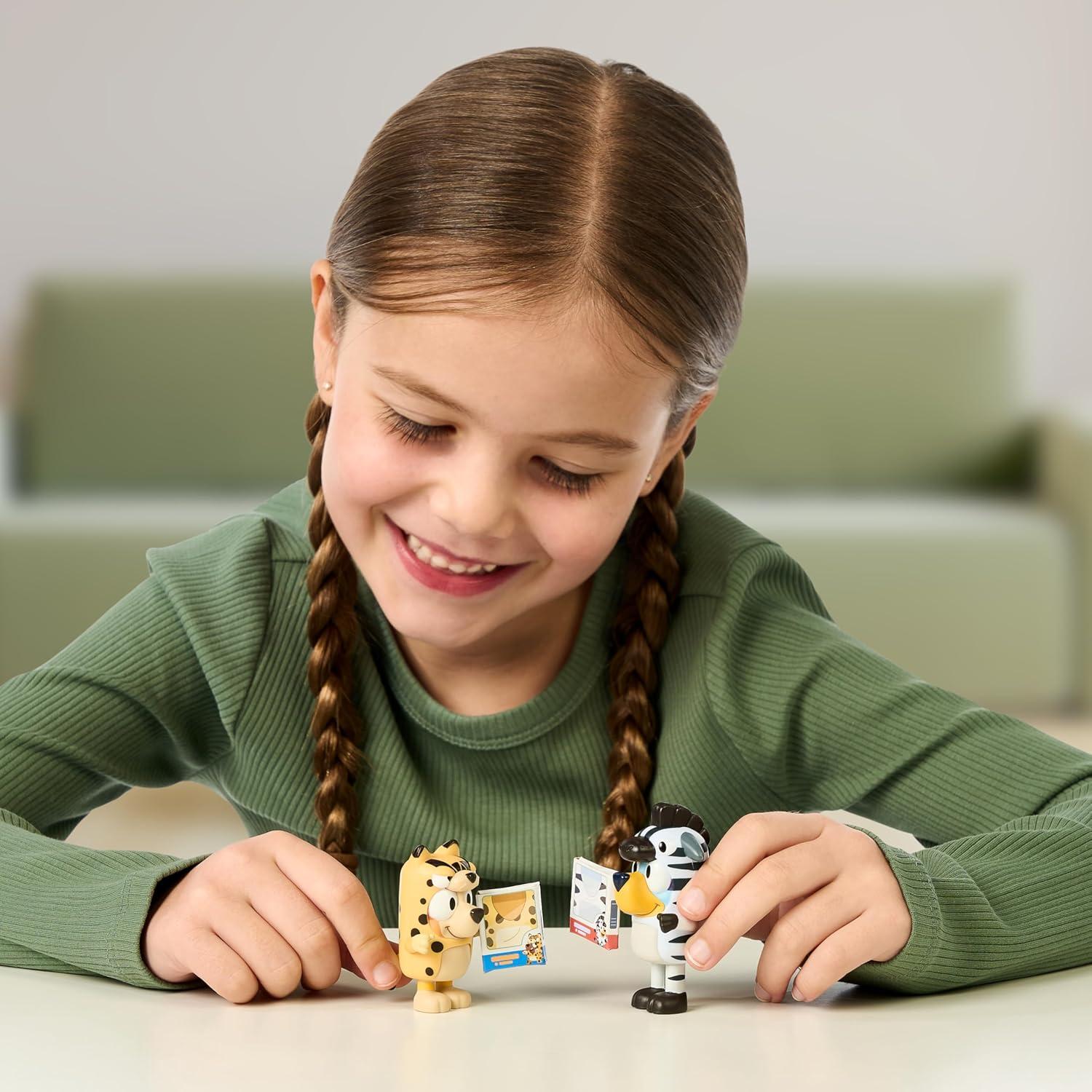 Figuras Bluey 2-Pack Disfraces de Animales 6,35 cm