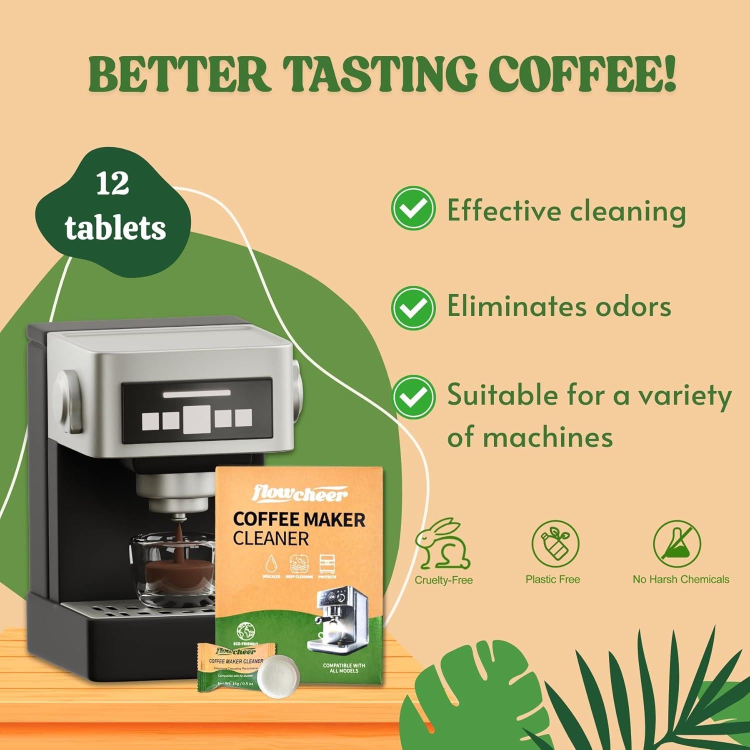 Tabletas Limpiadoras y Desincrustantes Flowcheer 12-Pack