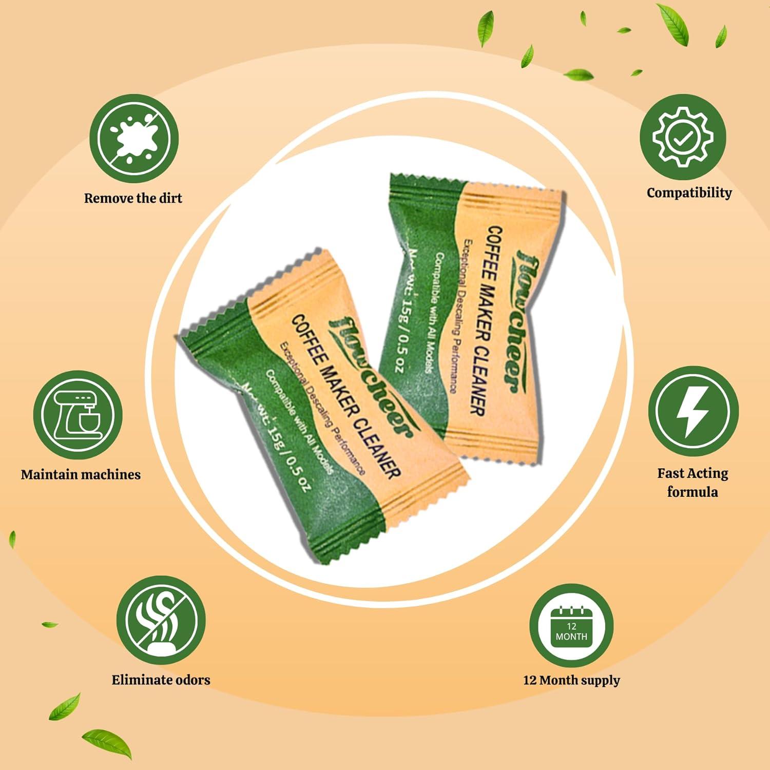 Tabletas Limpiadoras y Desincrustantes Flowcheer 12-Pack