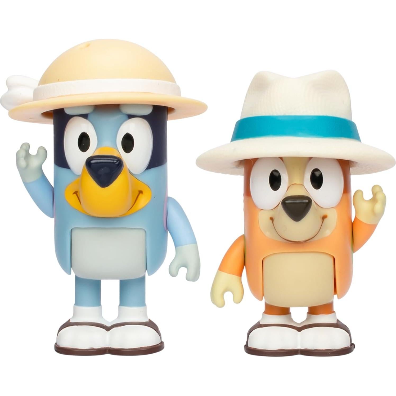 Figuras Bluey 2-Pack De Vacaciones 6.35 cm con Accesorios